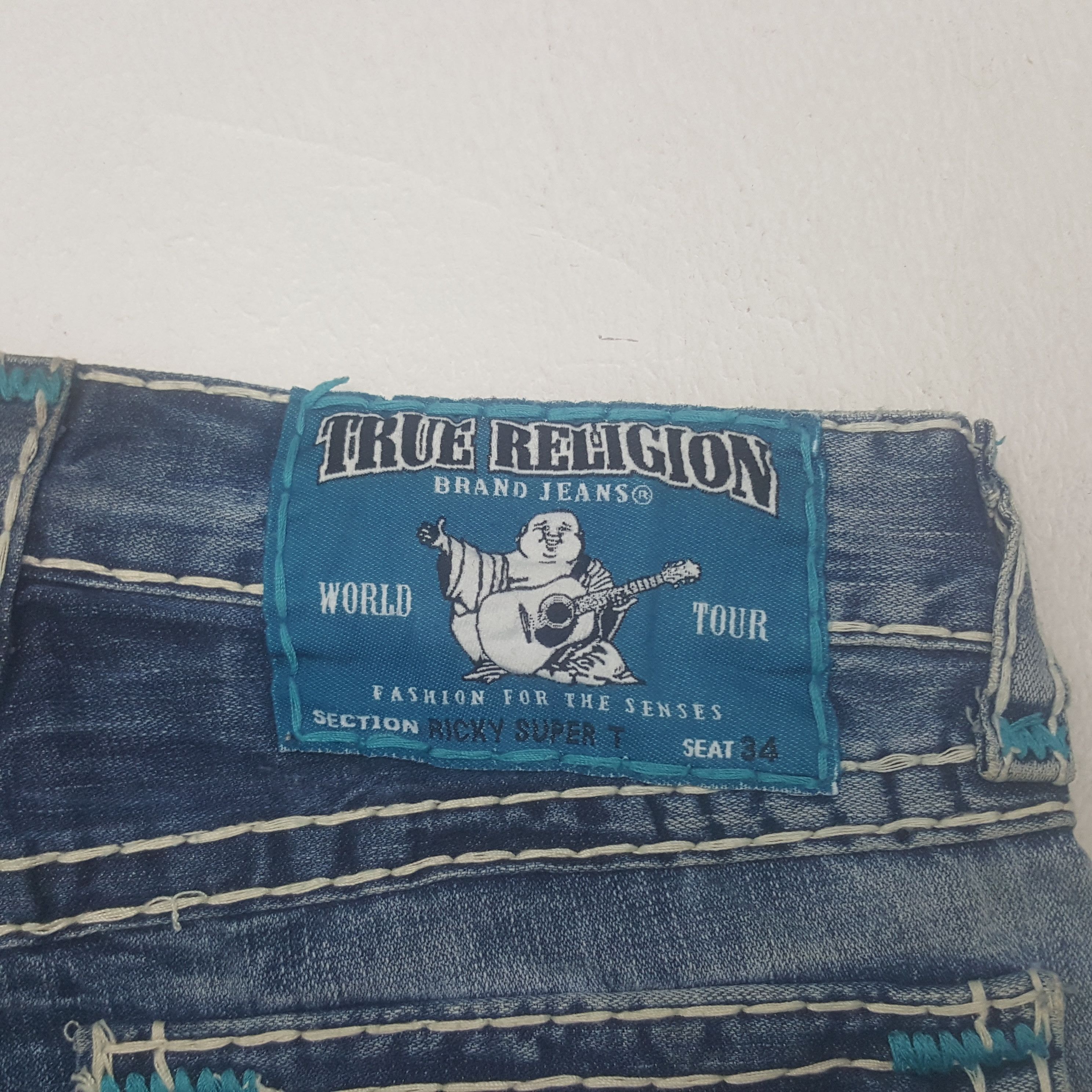 True Religion Vintage True Religion American Denim Jeans C297N30 Size US 31 - 14 Thumbnail