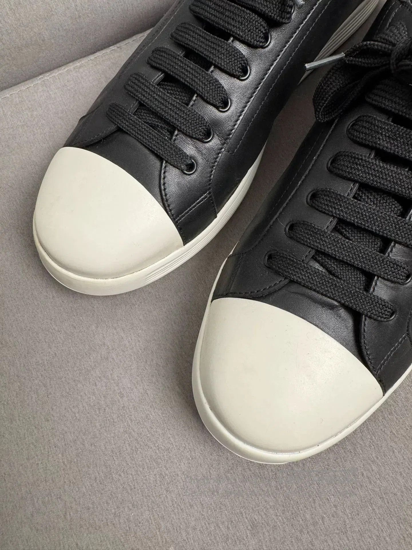 Prada Prada Black White Sneakers Size 46. Size US 12 / EU 45 - 5 Thumbnail