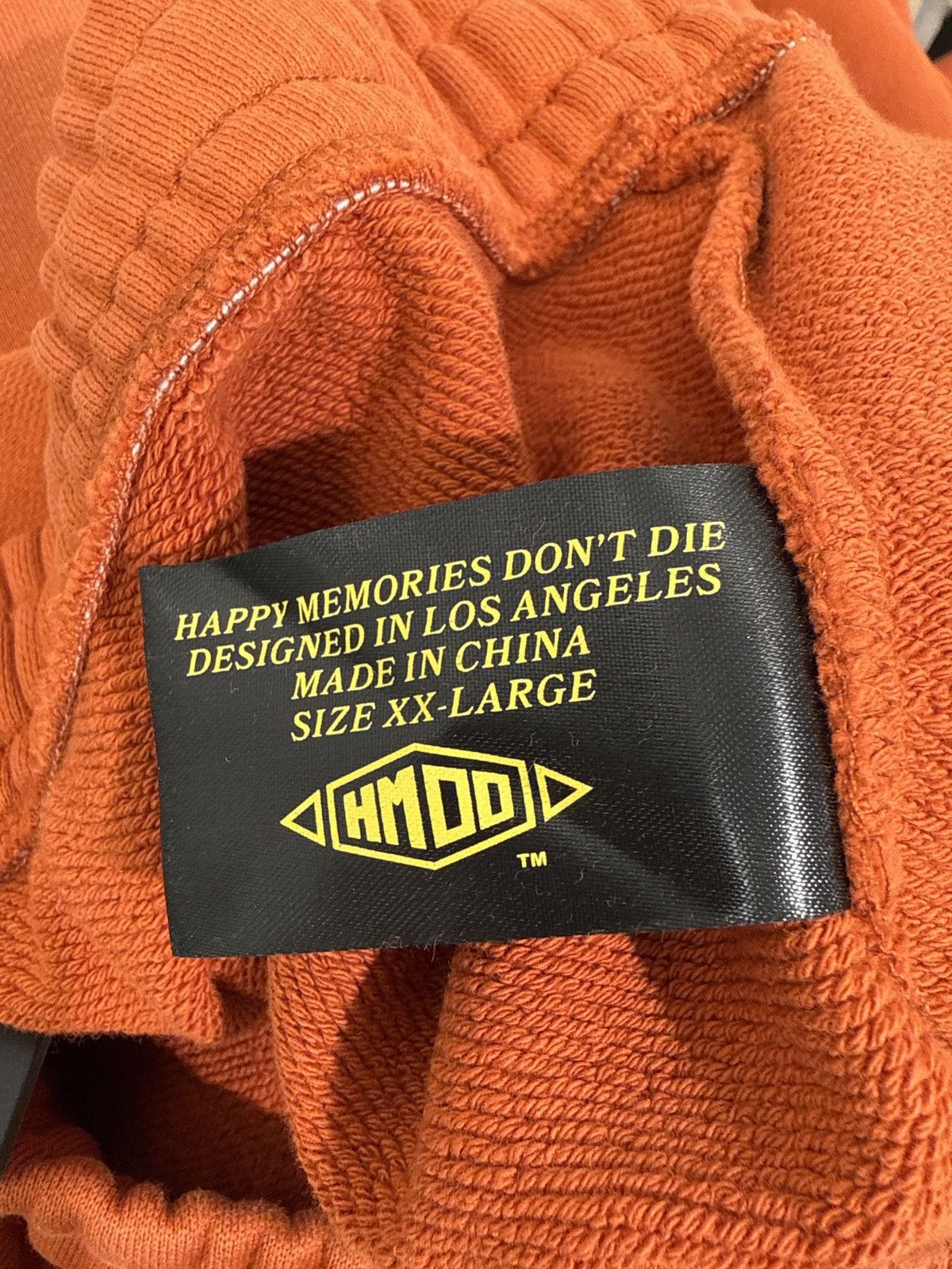 Happy Memories Don’t Die Orange Studded Sweatpants 2XL