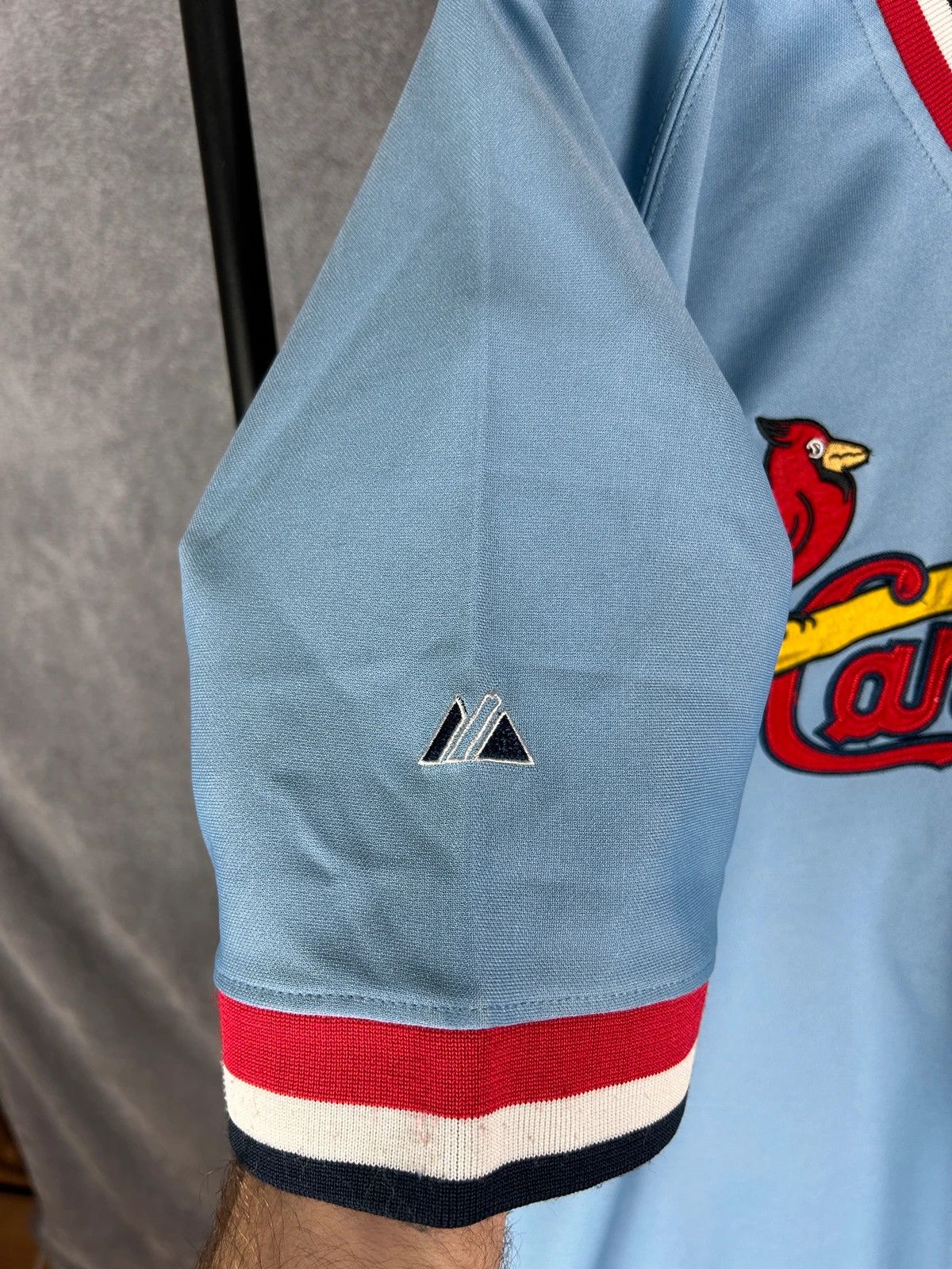 Majestic Cardinals Jersey 5 Pujols niebieska big logo haft Size US XL / EU 56 / 4 - 7 Thumbnail