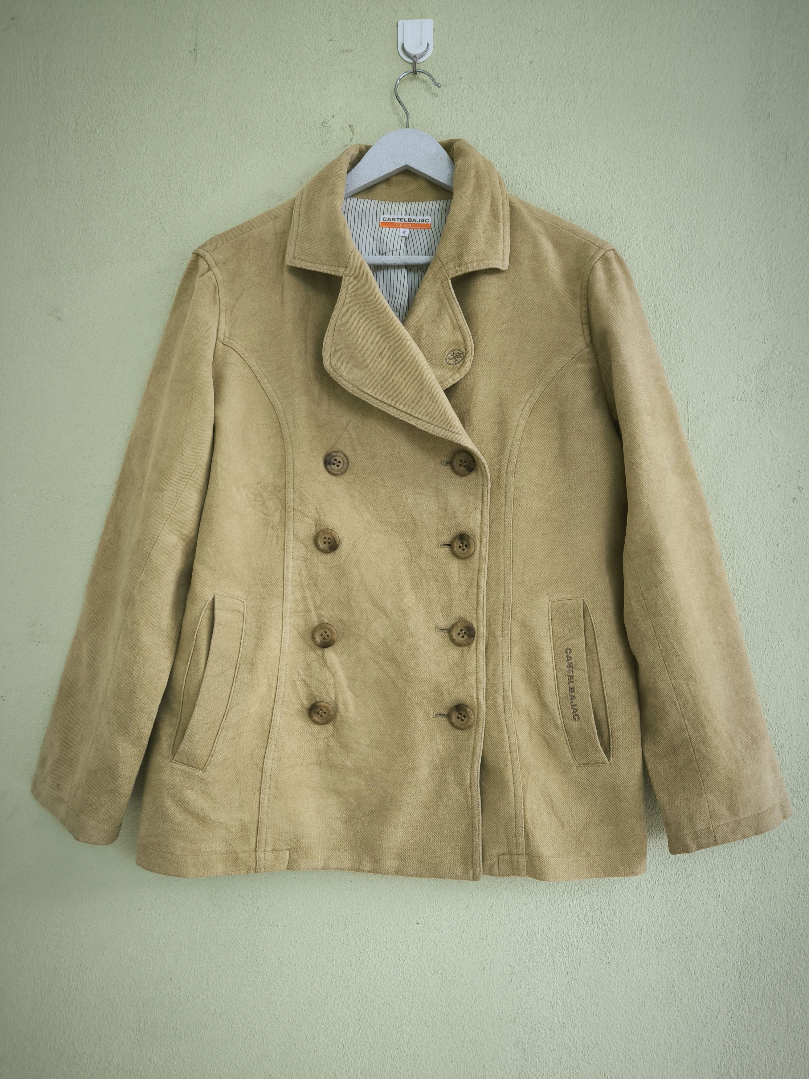 Jean Charles De Castelbajac CASTELBAJAC Sport double breasted corduroy coat jacket Size US M / EU 48-50 / 2 - 1 Thumbnail