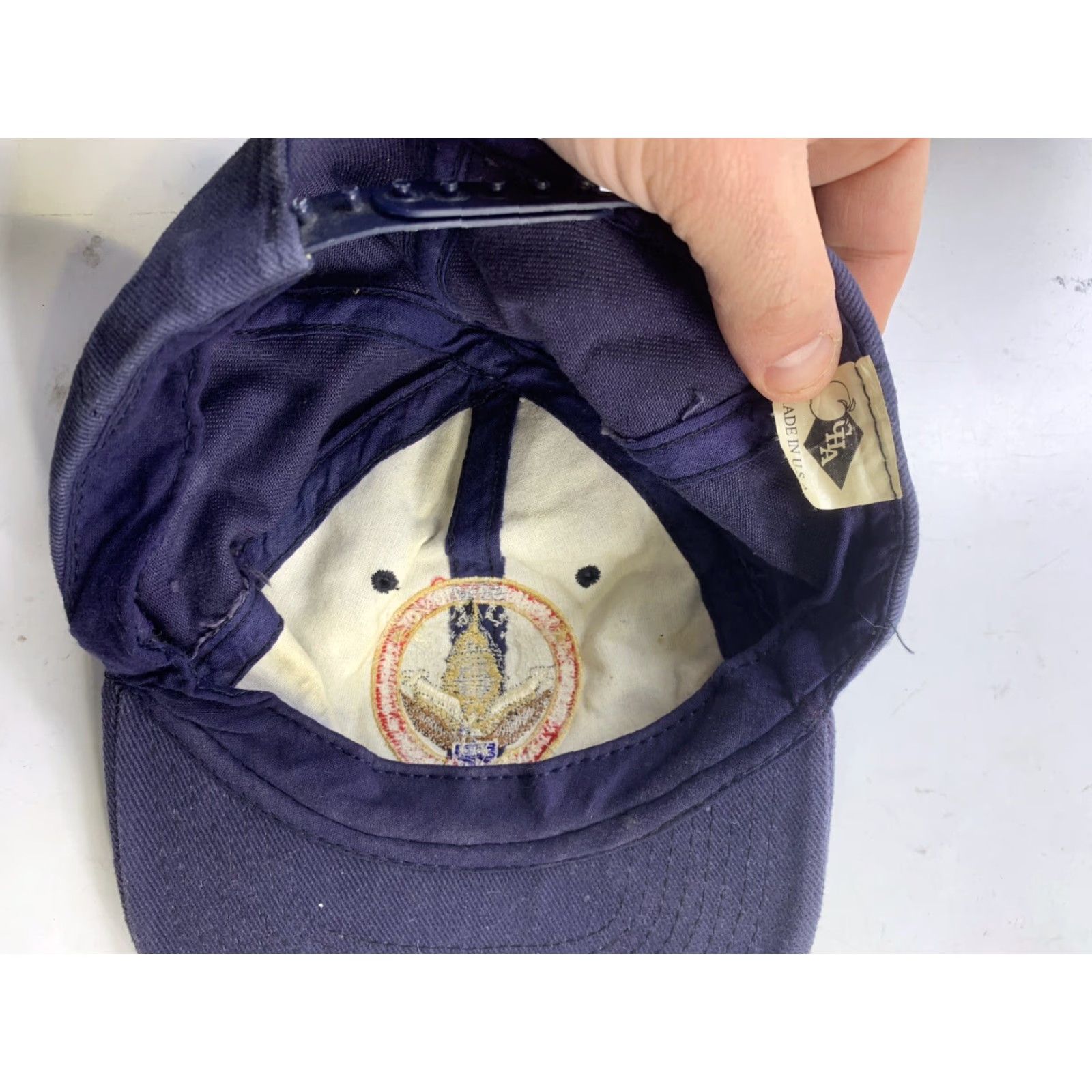 Vintage VINTAGE Vintage 1997 Presidential Inauguration Bill Clinton Al Gore Snap Back Hat Cap Shirt Mens Blue USA 90s concert political campaign cap Size ONE SIZE - 3 Thumbnail