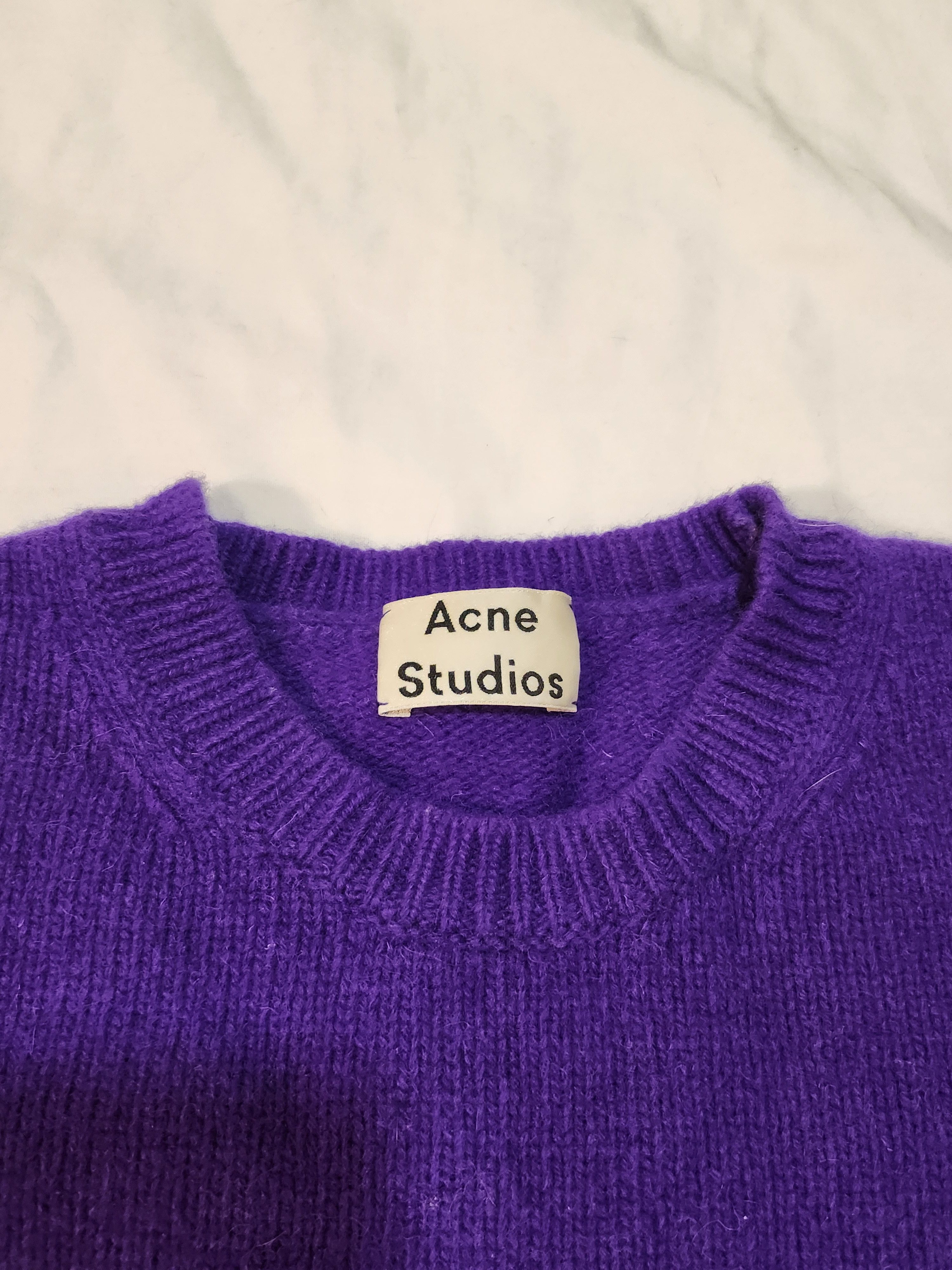 Acne Studios Purple Sweater Siw Wool PAW17 Size US M / EU 48-50 / 2 - 3 Thumbnail