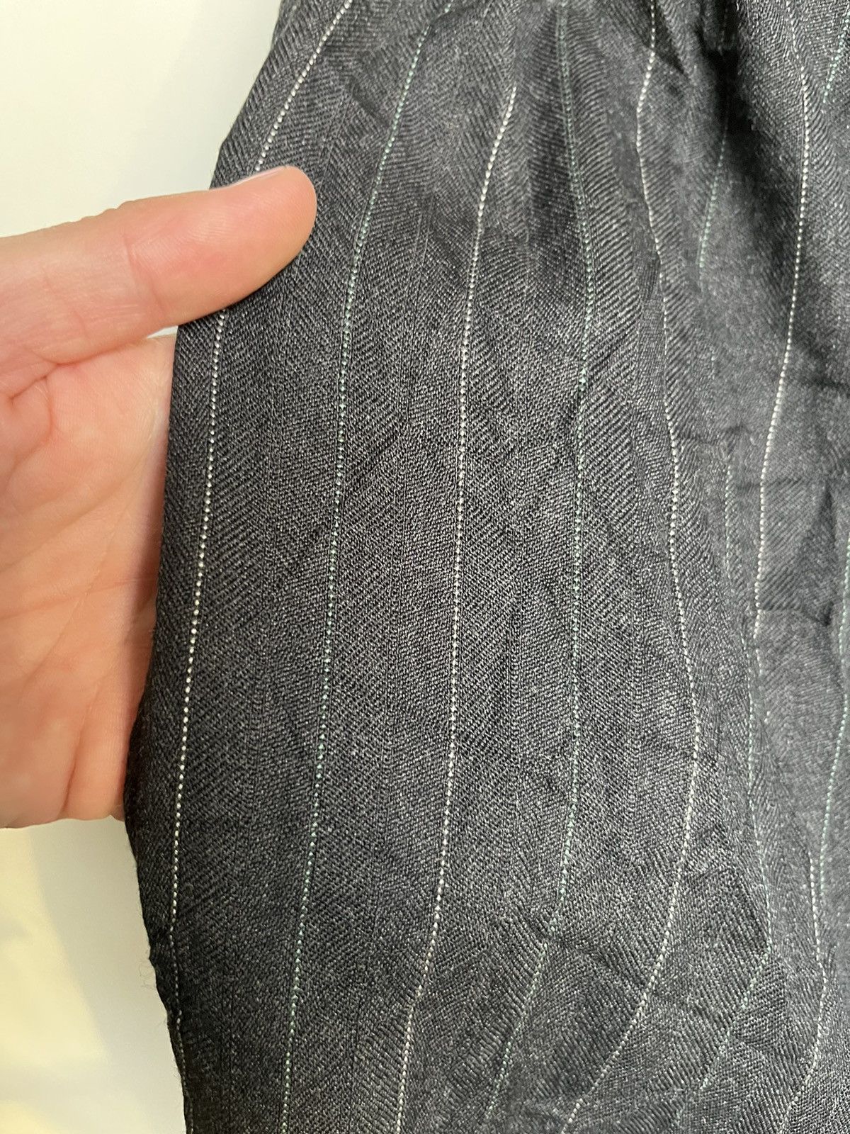 Y's × Yohji Yamamoto Vintage Wide Pinstripe Hakama Pants Size 27" / US 4 / IT 40 - 10 Thumbnail