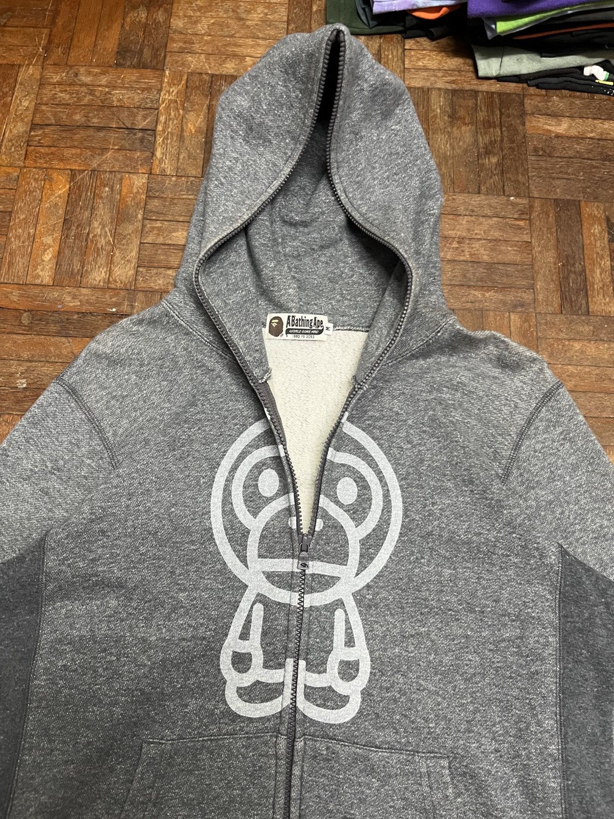 Bape OG Baby Milo Reverse Weave Full Zip Hoodie Size US M / EU 48-50 / 2 - 4 Thumbnail