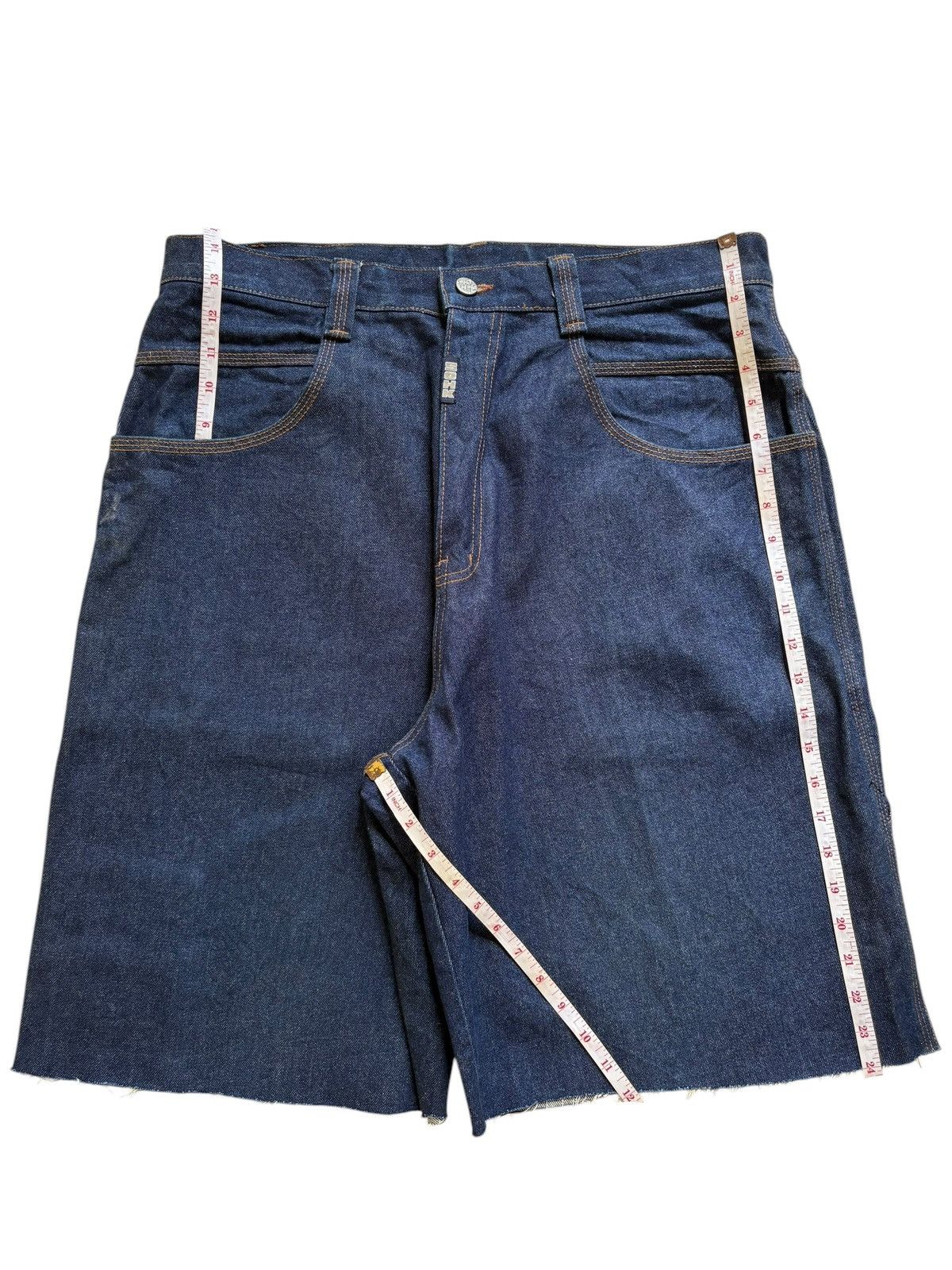 JNCO Vintage School of Hard Knocks Carpenter Baggy Jean Shorts Size US 35 - 13 Thumbnail