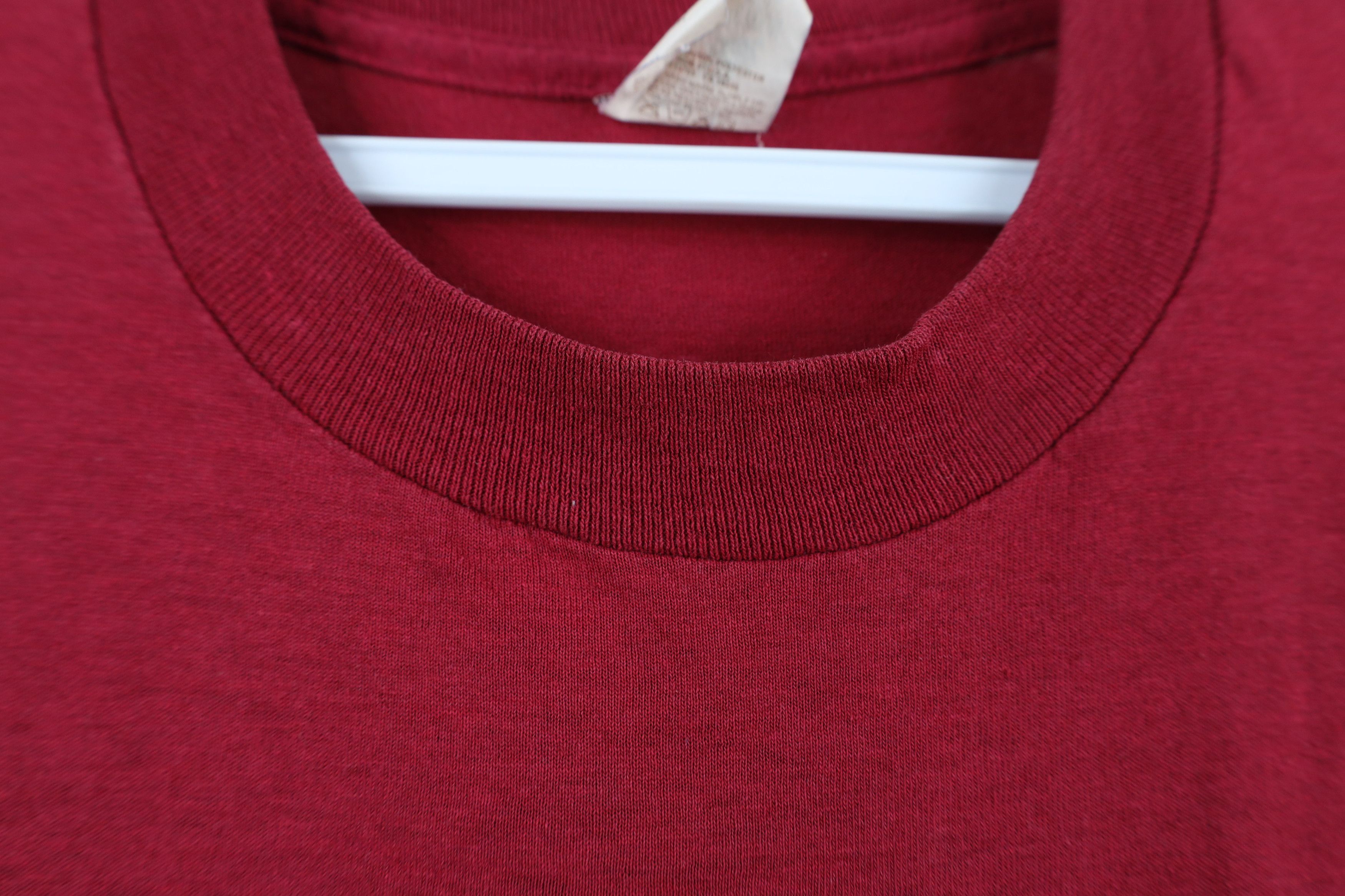 Vintage Vintage 90s Streetwear Short Sleeve Pocket T-Shirt Red USA Size US XXL / EU 58 / 5 - 4 Thumbnail