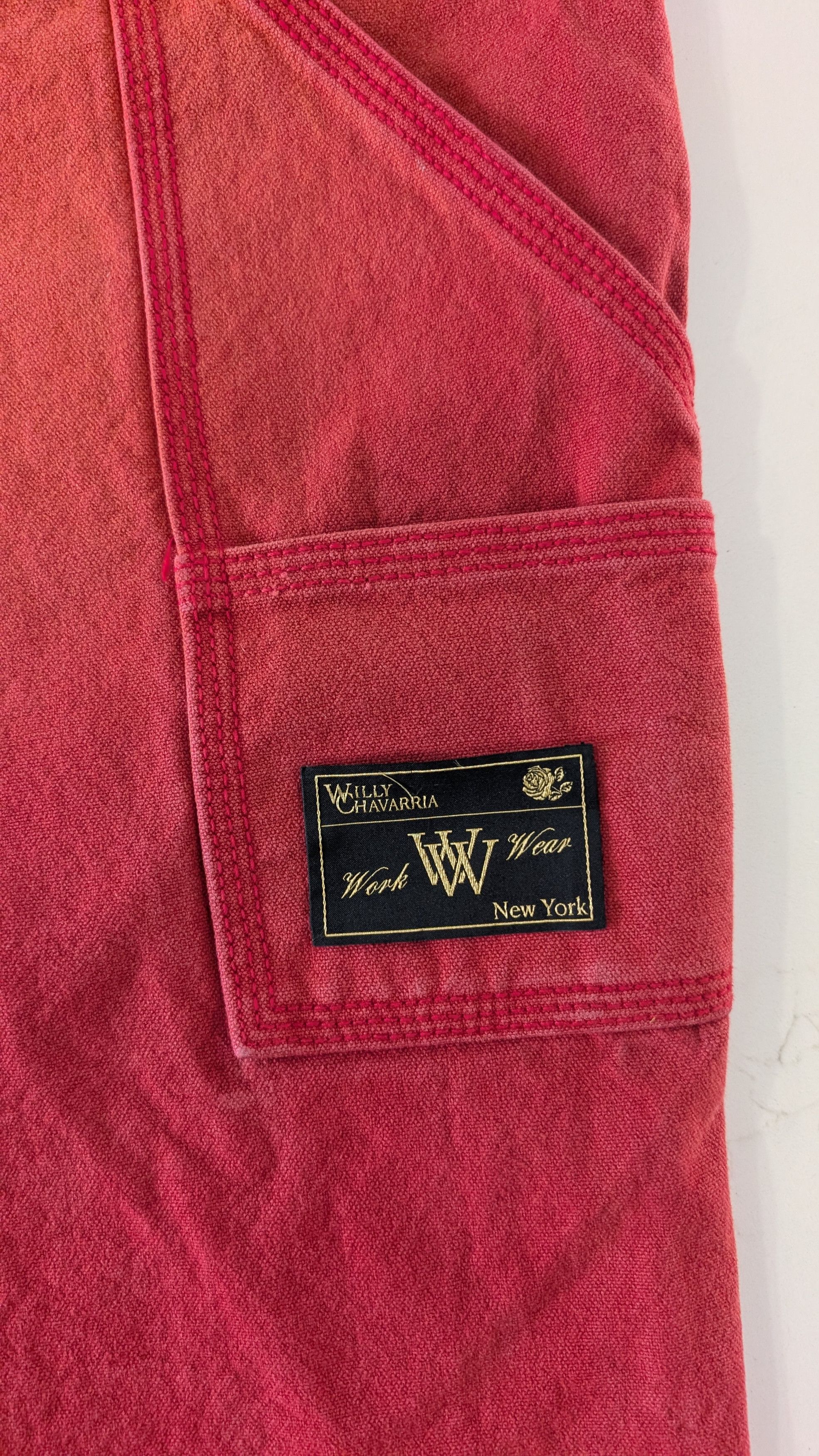 Willy Chavarria Willy Chavarria Red Workwear Toluca Pant Small Size US 38 / EU 54 - 5 Thumbnail