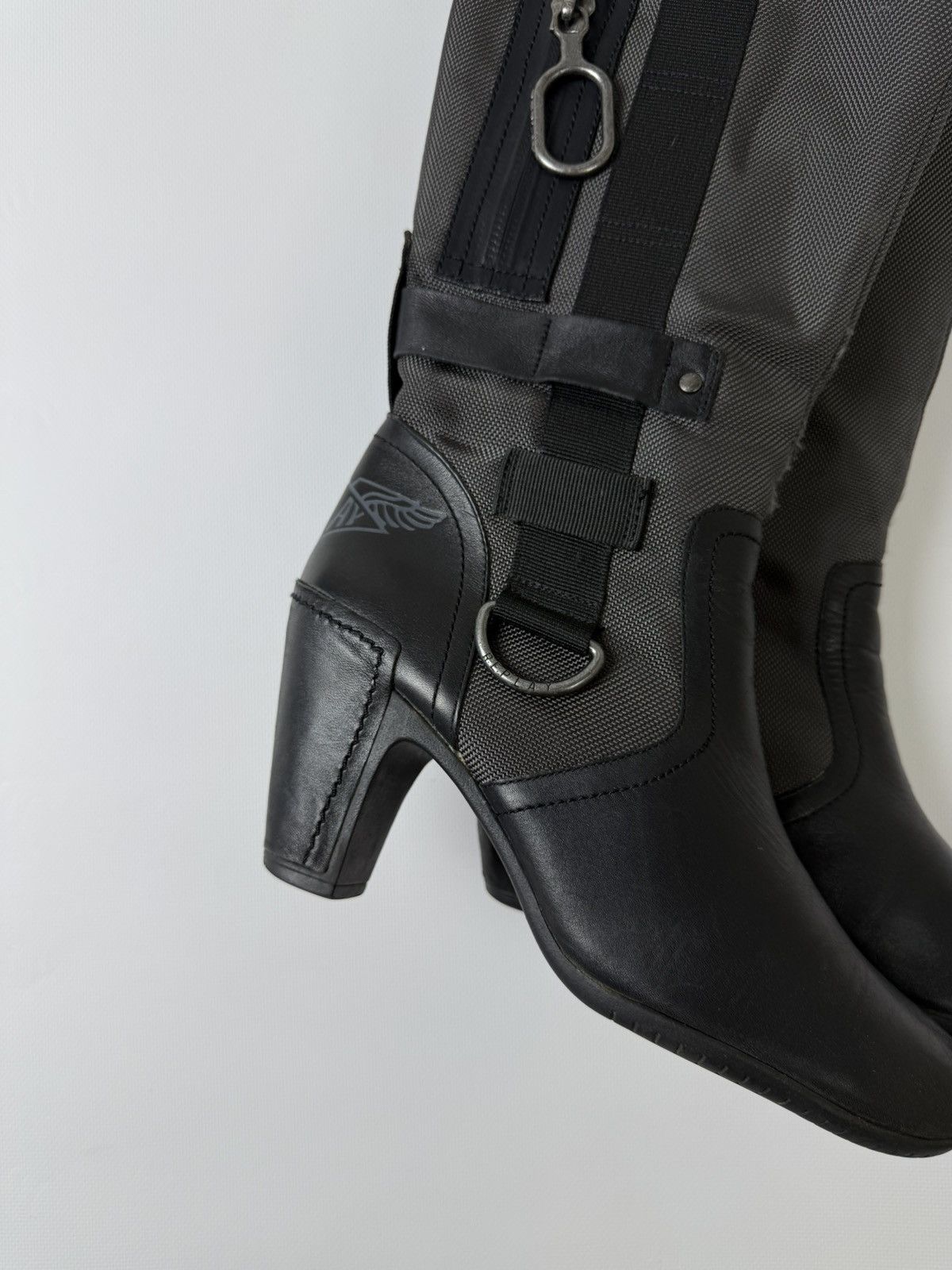 Replay Replay Leather Double Zip Adjustable Riding Boots Lgb Guidi Size US 9 / IT 39 - 4 Thumbnail