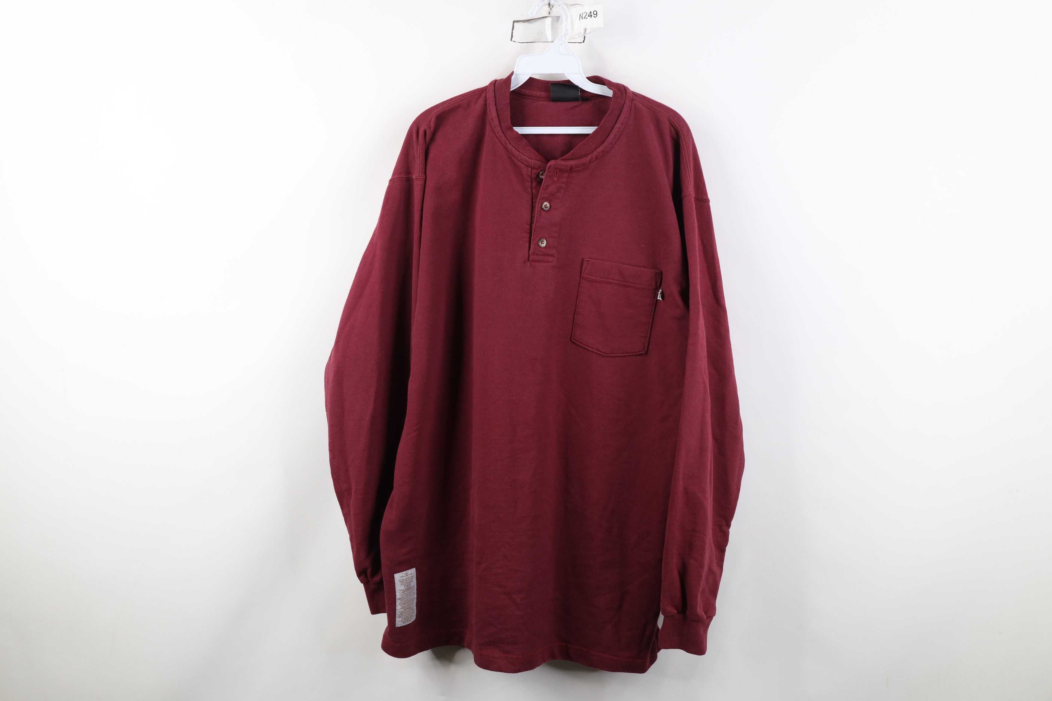 Vintage Tyndale FR Fire Flame Resistant Heavyweight Henley T-Shirt Size US XL / EU 56 / 4 - 1 Thumbnail