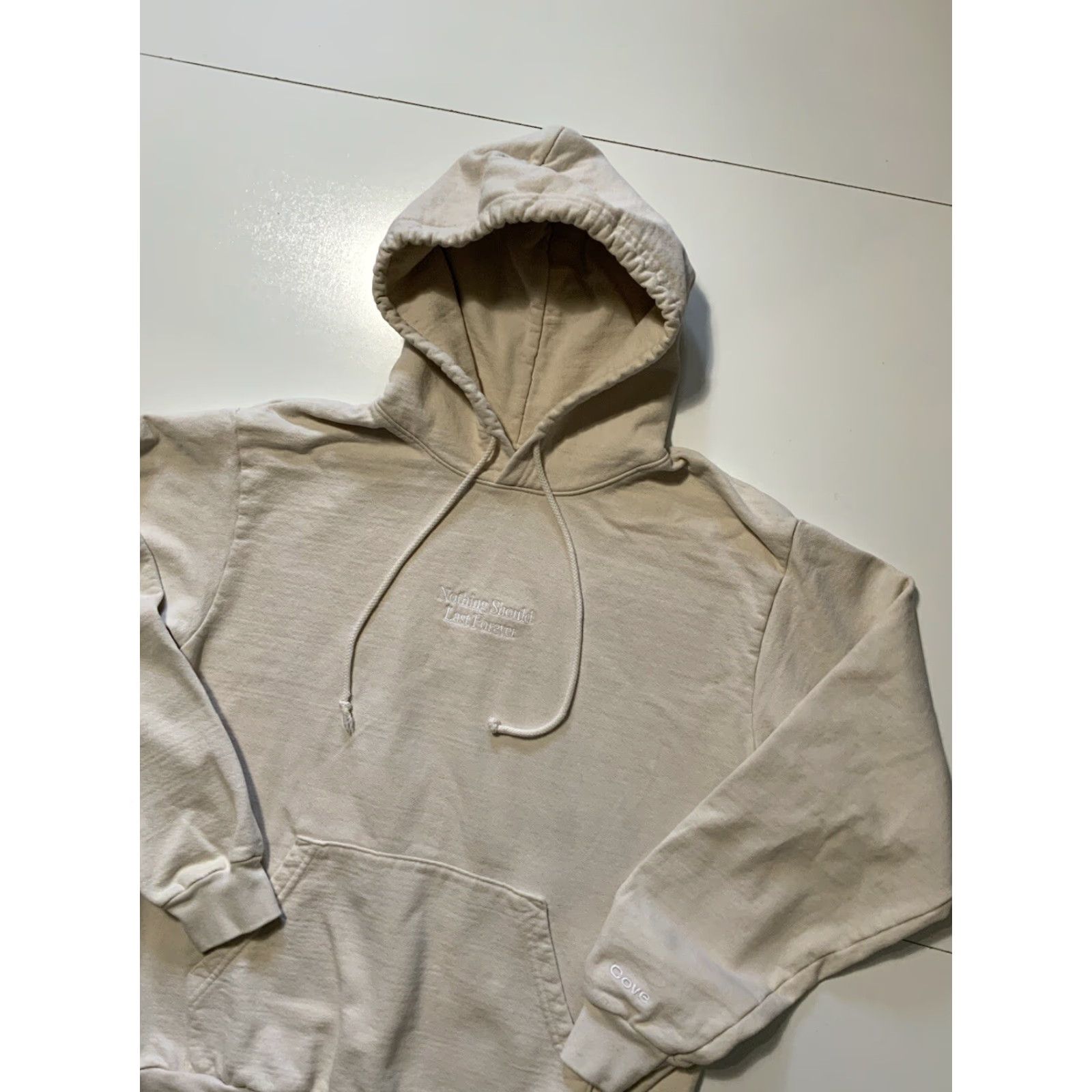 Vintage Cove Heavyweight Pullover Hoodie M Cotton Beige Mens Size US M / EU 48-50 / 2 - 3 Thumbnail