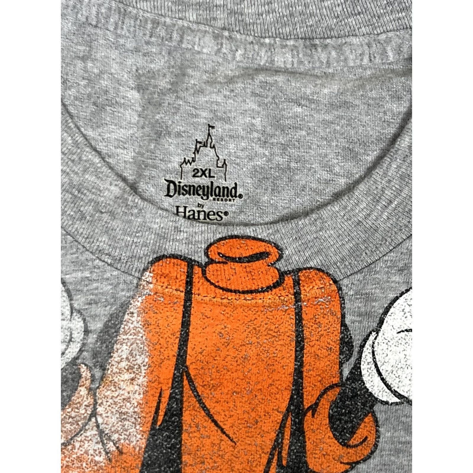 Disney VINTAGE Disney Goofy T-Shirt Mens 2XL Gray Crew Neck Short Sleeve Graphic Print Souvenir Disneyland Resort by Hanes Womens/Mens? Size US XXL / EU 58 / 5 - 3 Thumbnail