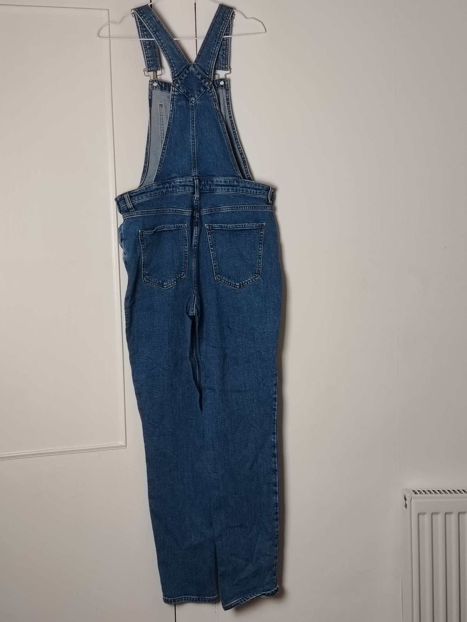 New Look Pre-Loved Denim Dungarees Womens UK 12 Blue High Bib Leg Size XL / US 12-14 / IT 48-50 - 2 Thumbnail