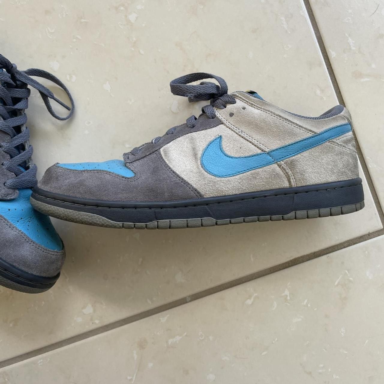 Nike Nike Dunk Low CL Aqua Neutral Grey Suede Vintage 304714-047 Size US 10.5 / EU 43-44 - 4 Thumbnail