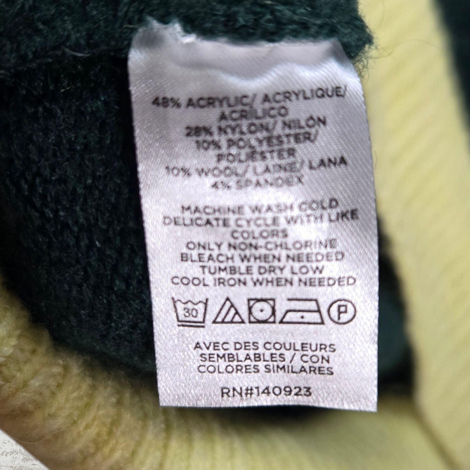 Loft Loft Yellow Green Ski Lodge Turtleneck Sweater Size Small Size S / US 4 / IT 40 - 8 Thumbnail