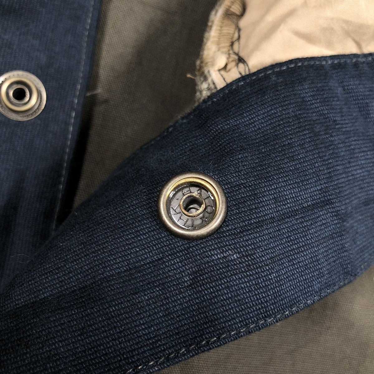 Japanese Brand × Vintage Sun Faded Unknown Smock Cotton Canvas With Leather Pocket Size US S / EU 44-46 / 1 - 15 Thumbnail