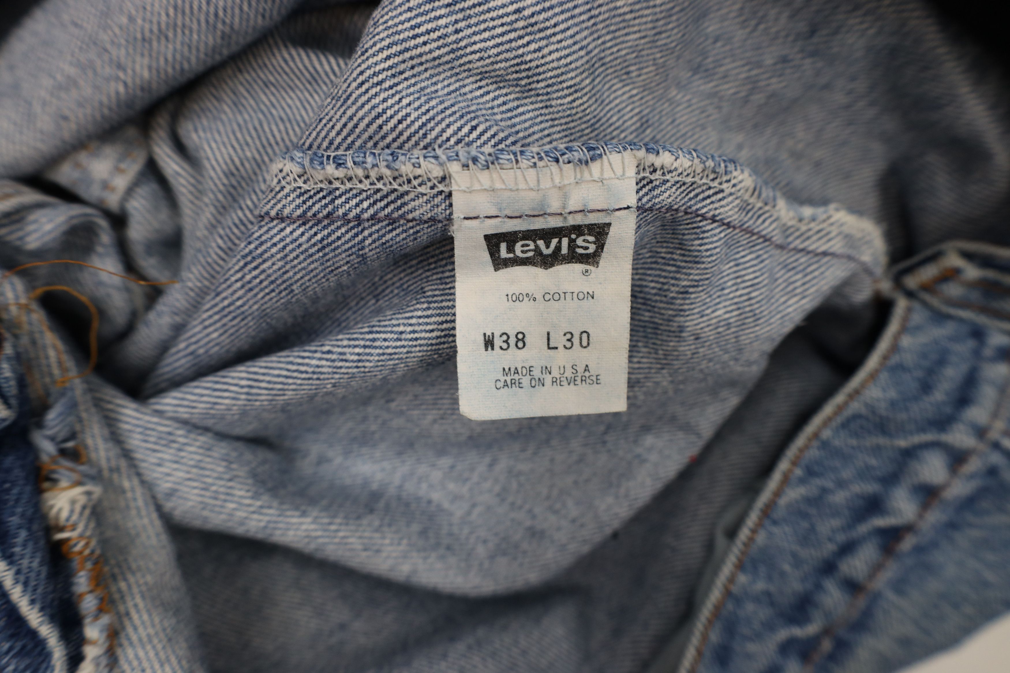 Levi's × Vintage Vintage 90s Levis 550 Relaxed Tapered Leg Jeans Blue USA Size US 36 / EU 52 - 9 Thumbnail