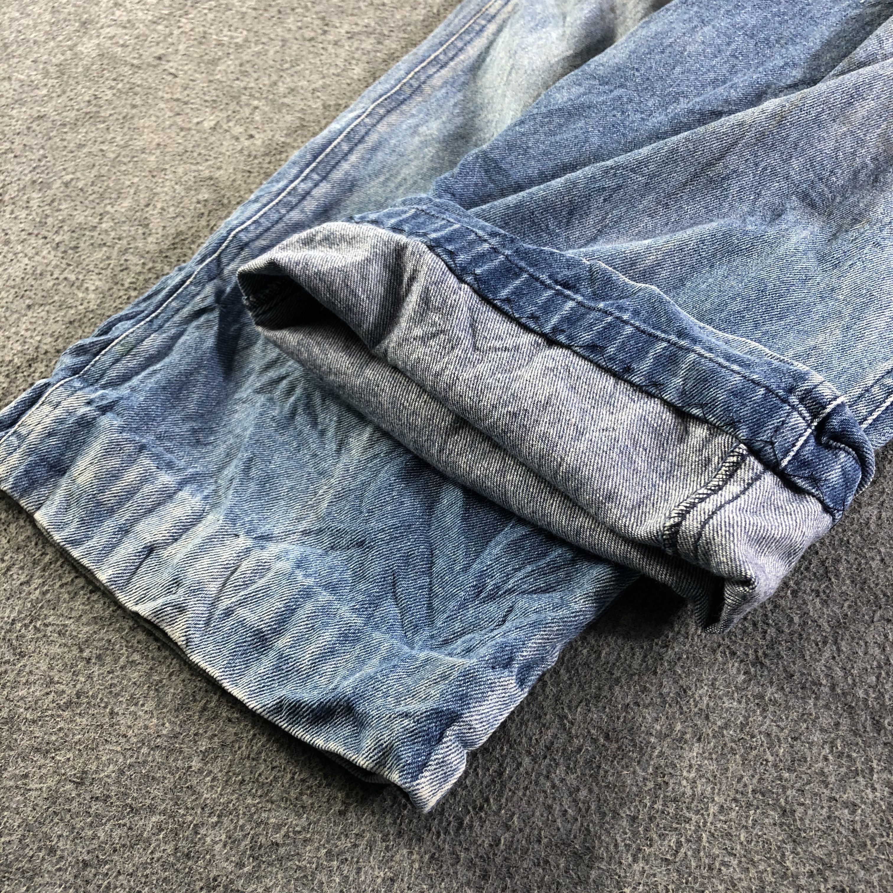Vintage Vintage Blue Wash Even River Jeans-J3903 Size US 34 / EU 50 - 6 Thumbnail