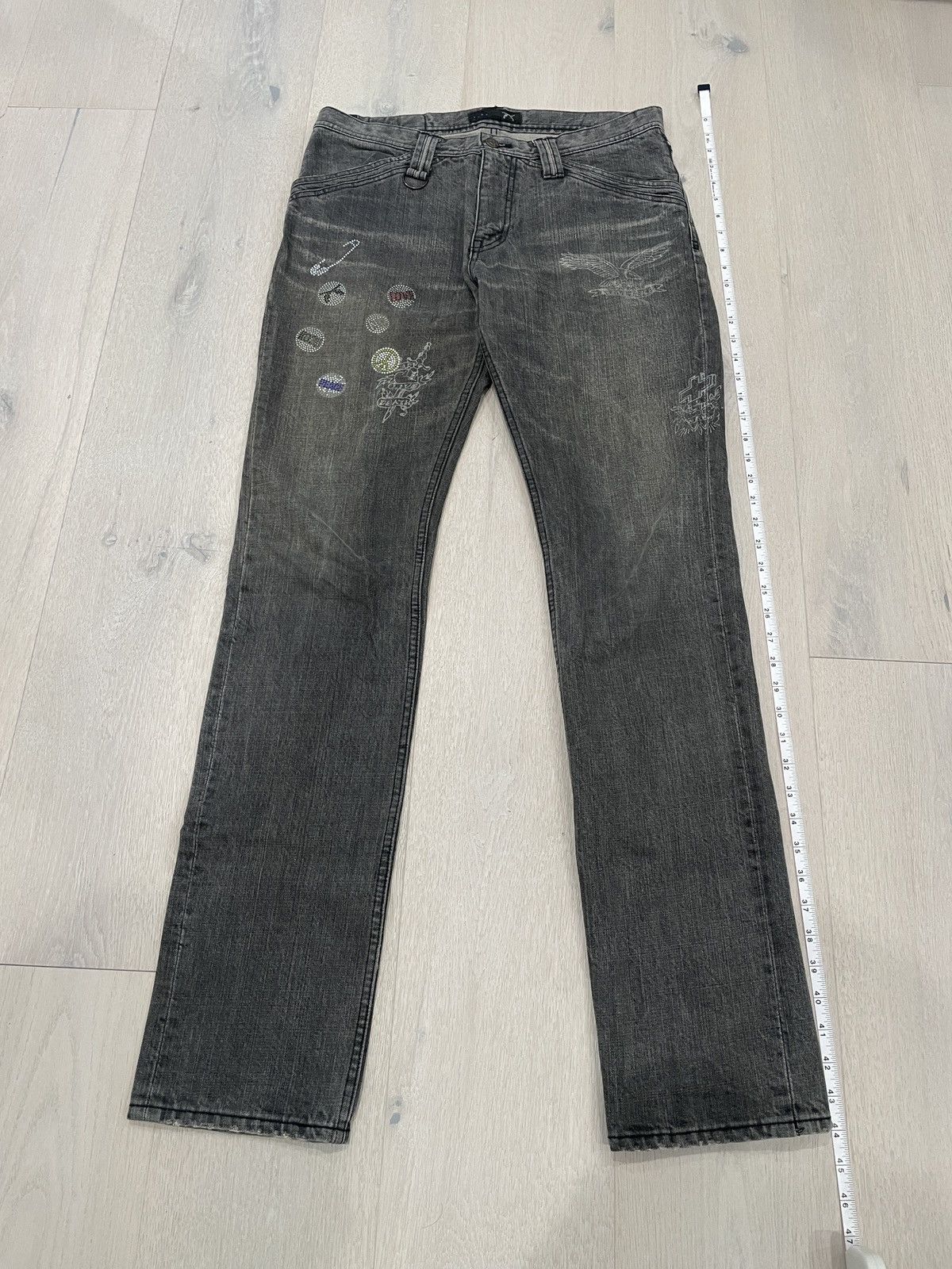 roarguns Roarguns Japan 2000s Black Denim Jeans Black 31 Archive Size US 32 / EU 48 - 7 Thumbnail
