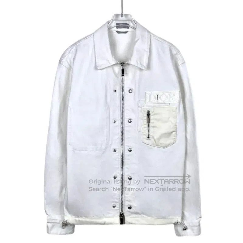 Dior Dior Men's White Cotton Jacket . Size US S / EU 44-46 / 1 - 1 Thumbnail