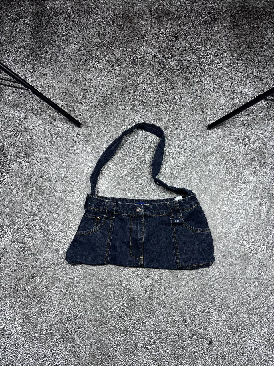 Affliction Vintage Recycled Handmade Denim Shoulder Bag Size ONE SIZE - 1 Thumbnail
