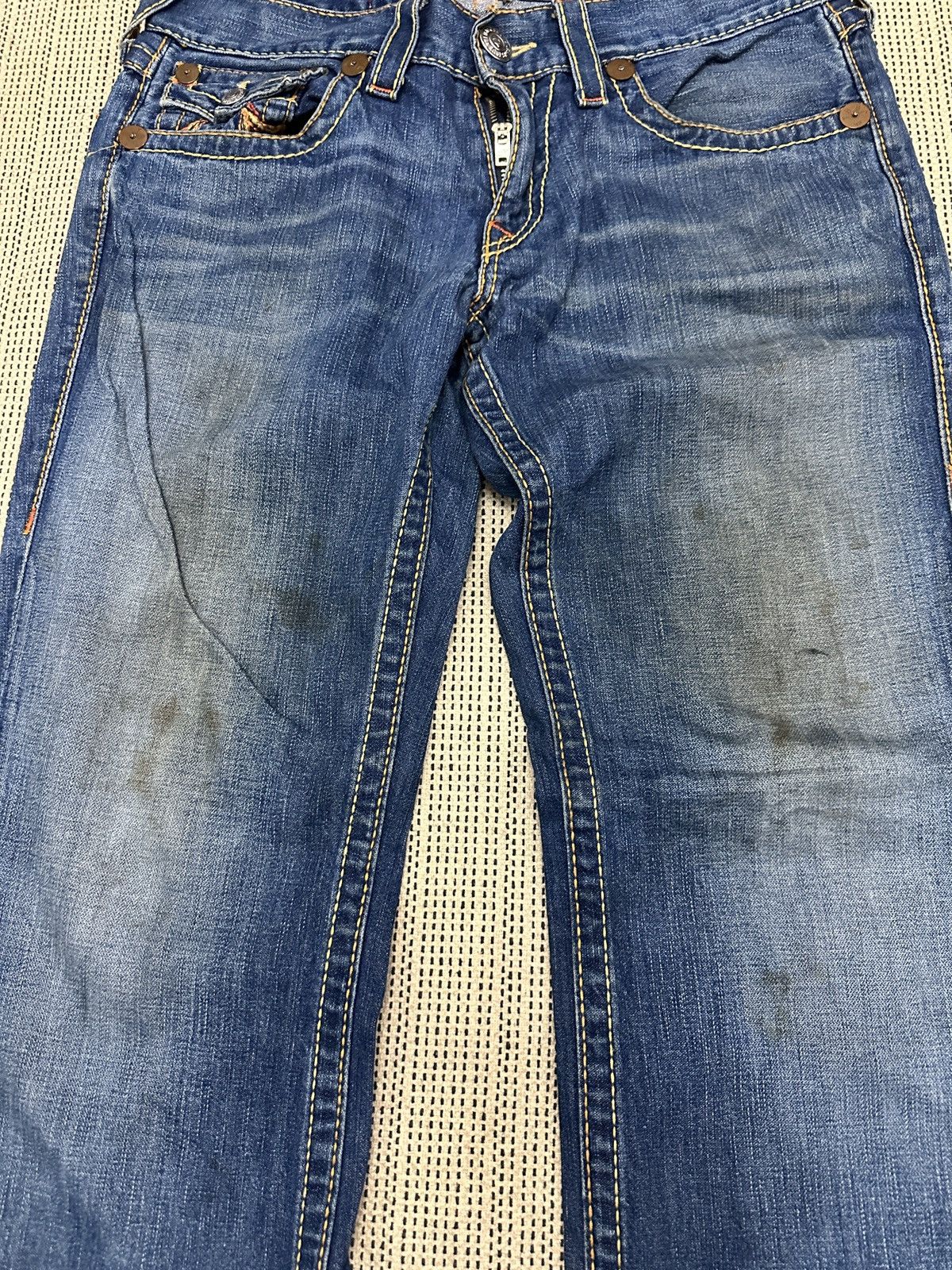 True Religion × Vintage 🔥🔥🔥Crazy Vintage True Religion Emo Grunge Goth HipHop Jeans Size US 32 / EU 48 - 7 Thumbnail