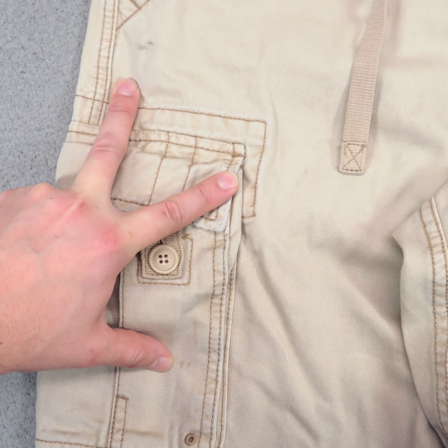 Vintage VINTAGE Aéropostale Pants 32x30 Mens Baggy Heavyweight Military Fatigues Y2K A&F Pants Size US 32 / EU 48 - 7 Thumbnail