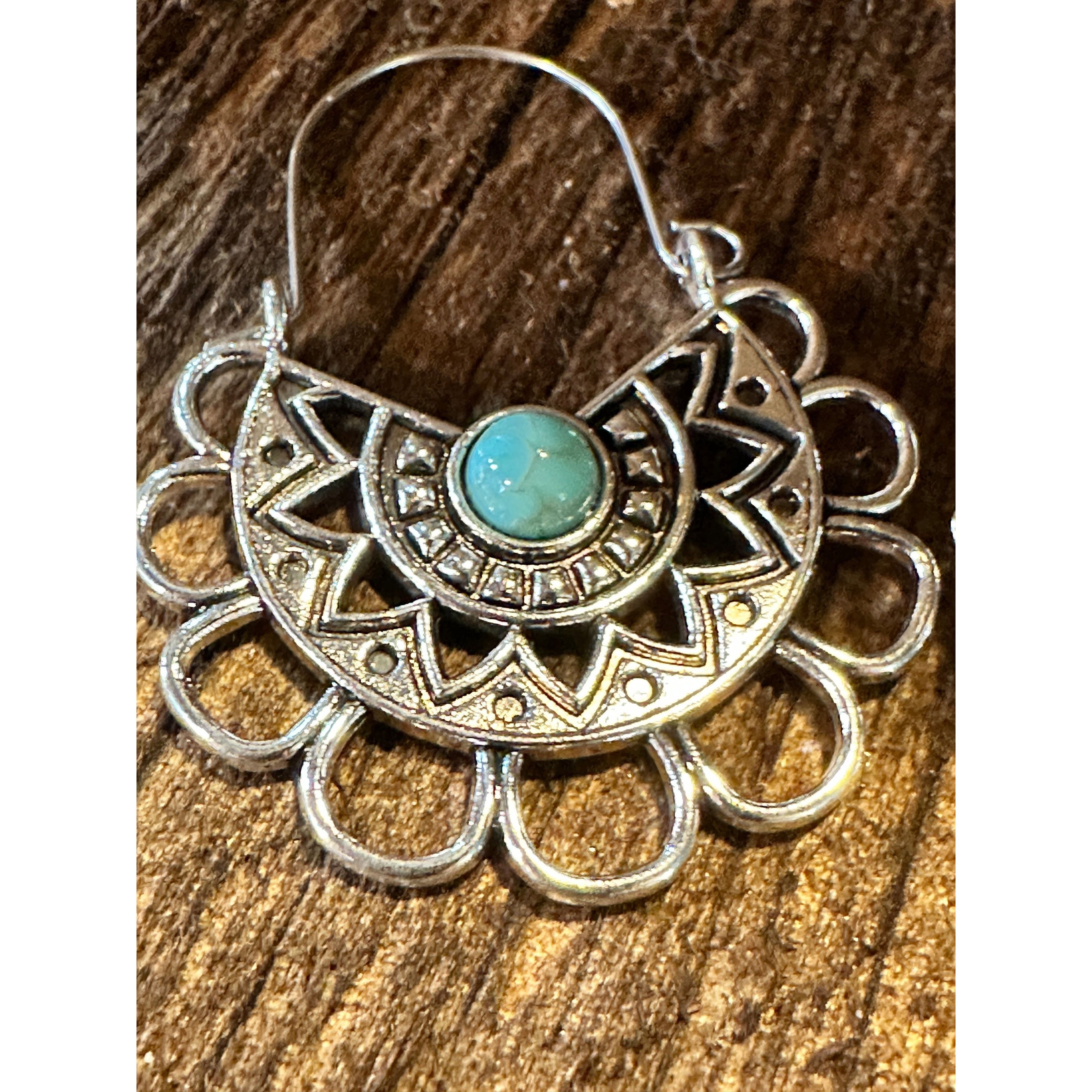Other Boho Vintage Chic Southwestern Lace Dangle Wire Earrings, Si Size ONE SIZE - 6 Thumbnail