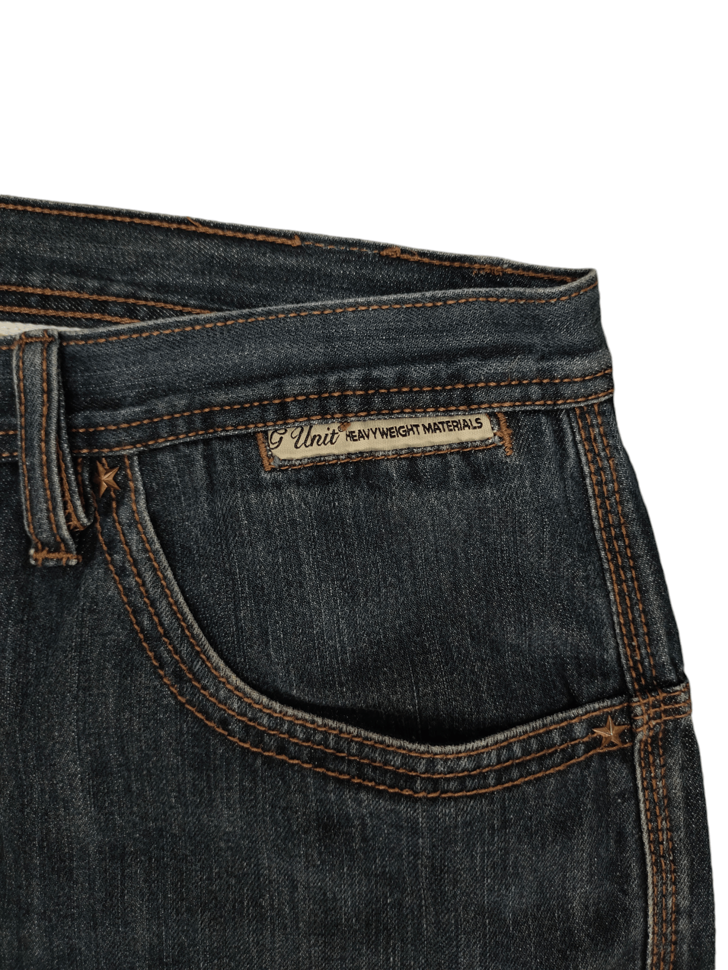 Ecko Unltd. Baggy Jeans G-Unit Medal Embroidered Denim Wide Leg Jnco Y2k Size US 38 / EU 54 - 4 Thumbnail