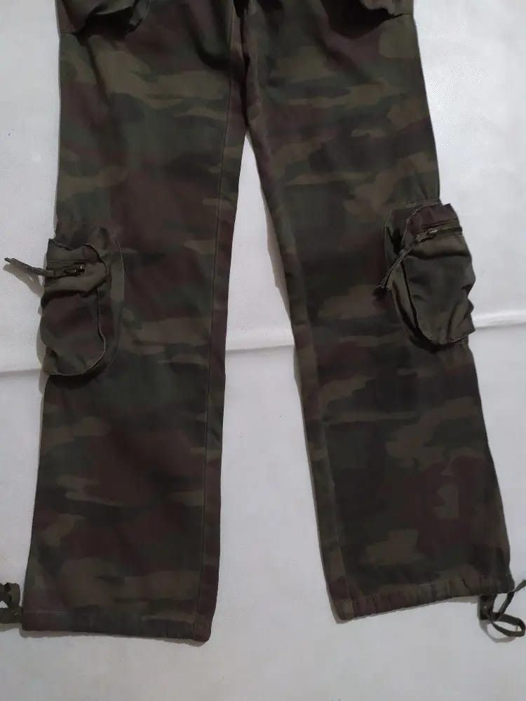 Japanese Brand Jouer Aux Echees Cargo Tactical Camo Pants Low rise Size US 28 / EU 44 - 4 Thumbnail