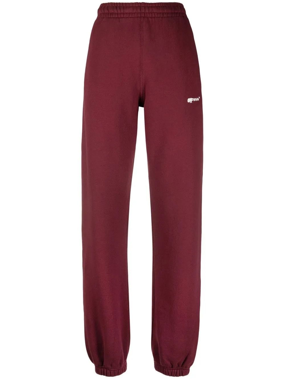 Off-White o1y1225 Sweatpant in Burgundy Size 25" / US 0 / IT 36 - 1 Thumbnail