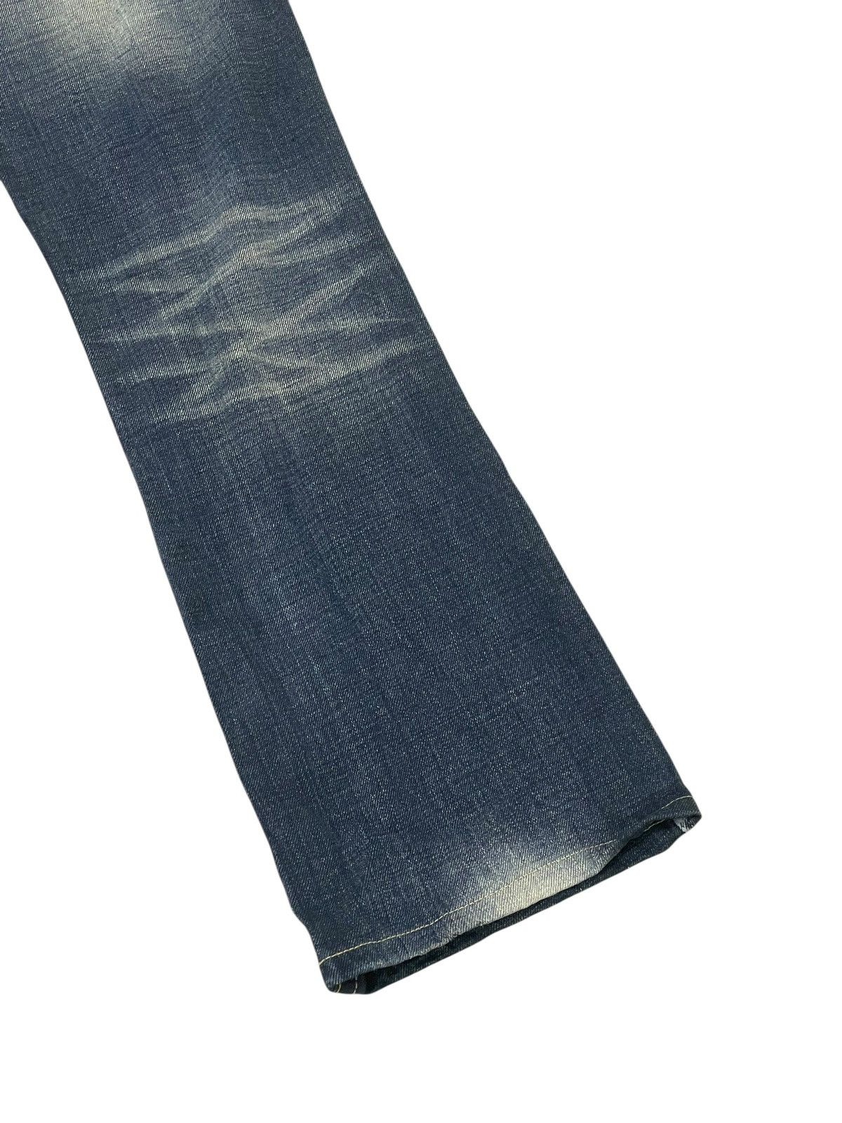 Japanese Brand Flare Jeans Semantic Design Faded Boot Cut 1🟦8 Size US 32 / EU 48 - 14 Thumbnail