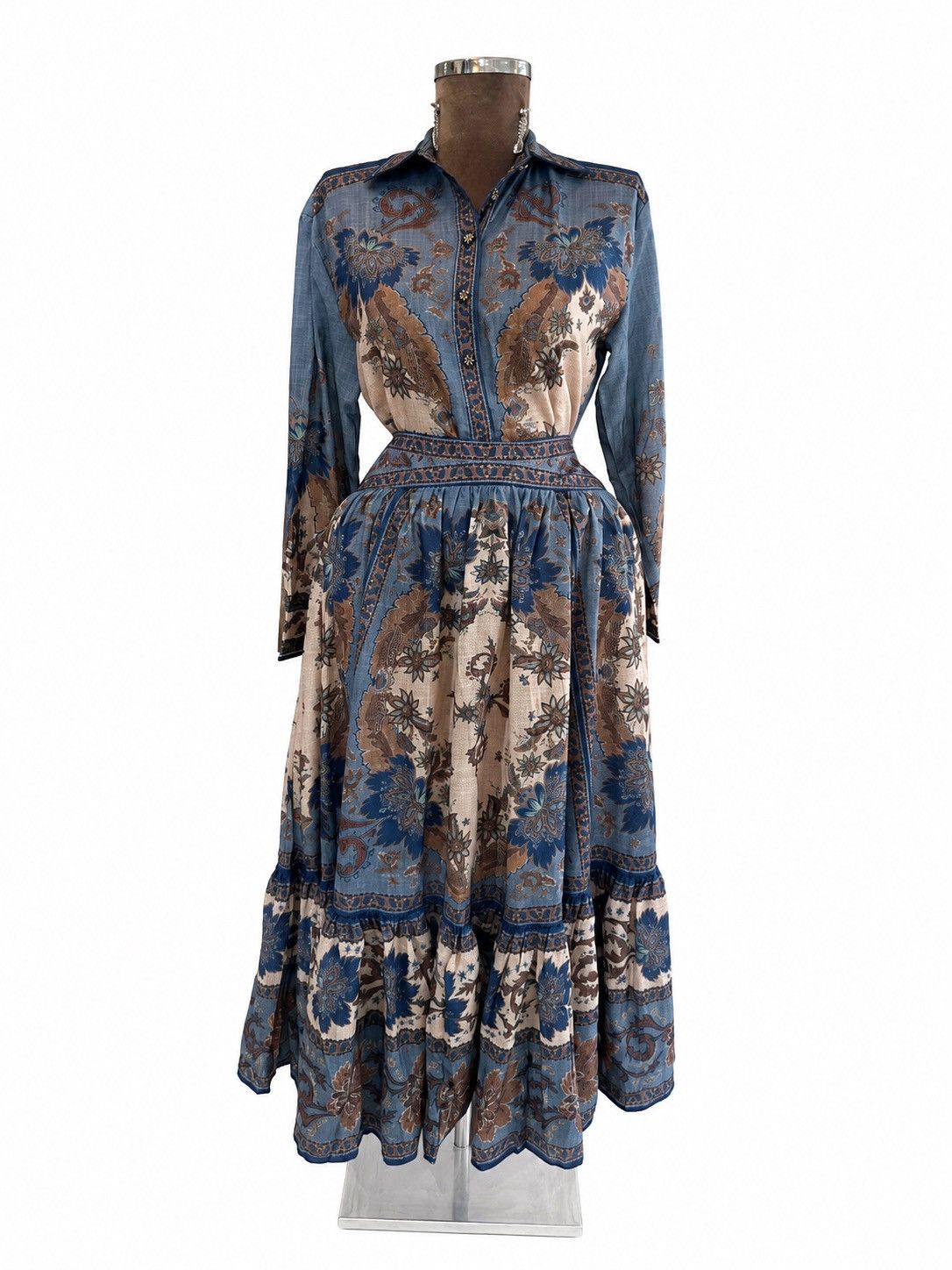 Zimmermann Zimmermann Ascension tiered midi Skirt | Button-Up Blouse Size L / US 10 / IT 46 - 2 Thumbnail