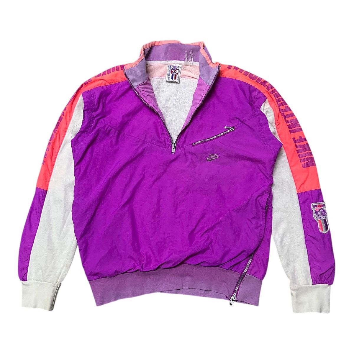 Nike Vintage 90s Nike international halfzipper windbreaker jacket Size US M / EU 48-50 / 2 - 3 Thumbnail