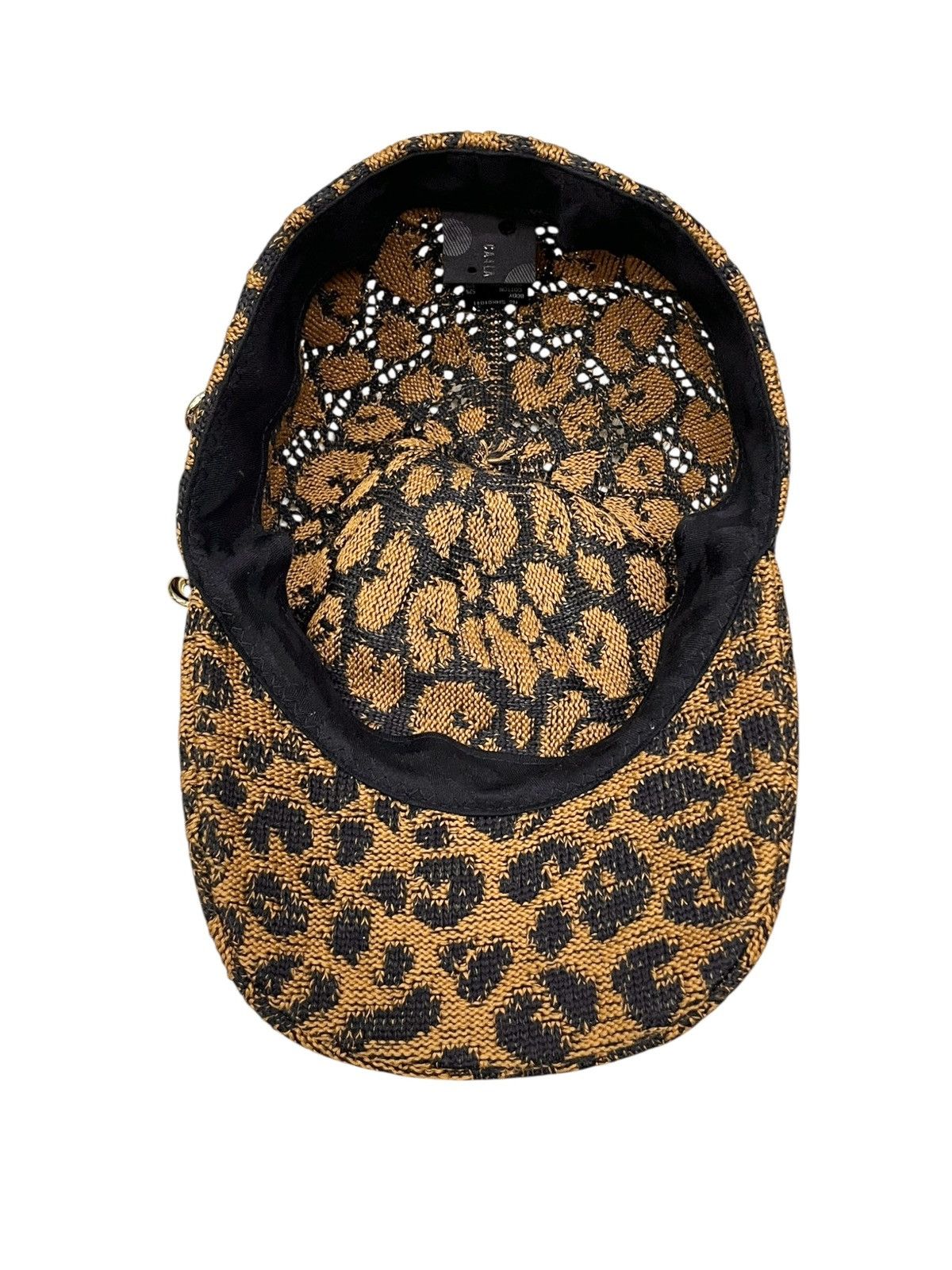 CA4LA 🐆 Gorgeous Ca4la Leopard Knit Hat w/ Chain & Stud Unisex Size ONE SIZE - 16 Thumbnail
