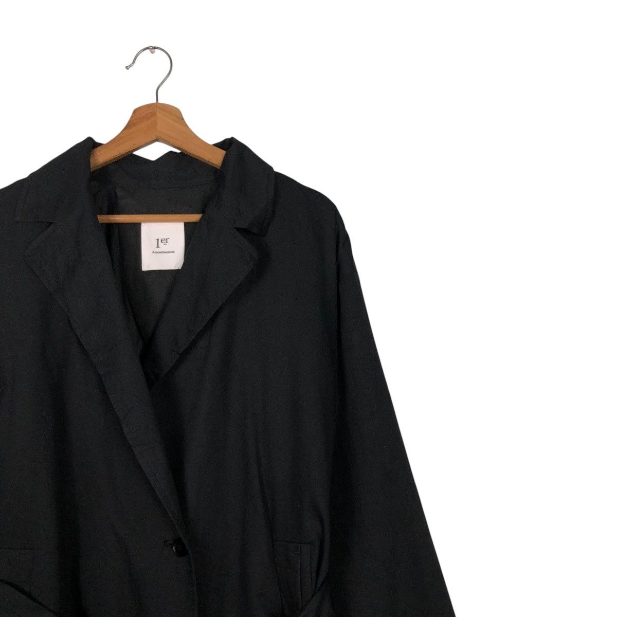 Japanese Brand 🔥RICH BLACK LONG JACKET 1er ARRONDISSEMENT ISSEY MIYAKE Size US M / EU 48-50 / 2 - 7 Thumbnail