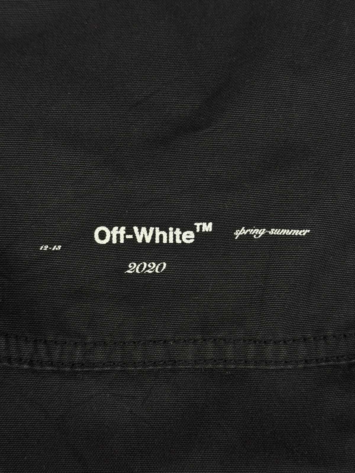 Off-White Off-White - Tapered Logo-Print Cotton-Canvas Cargo Trousers Size US 33 - 6 Thumbnail