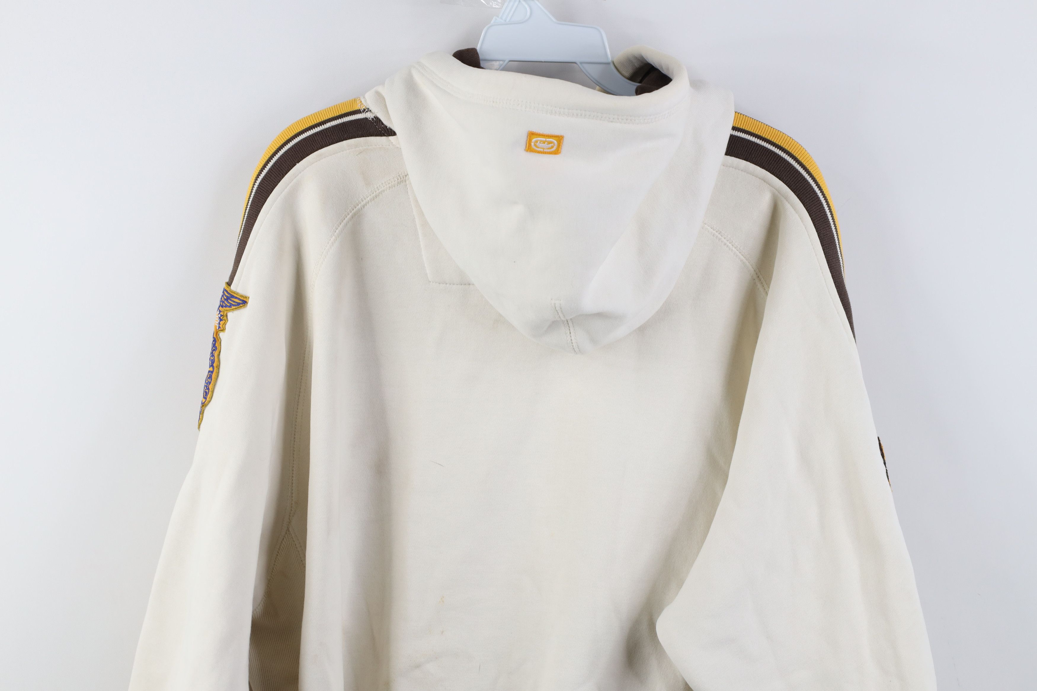 Ecko Unltd. Vintage 90s Y2K Ecko Spell Out Striped Heavyweight Hoodie Size US L / EU 52-54 / 3 - 18 Thumbnail