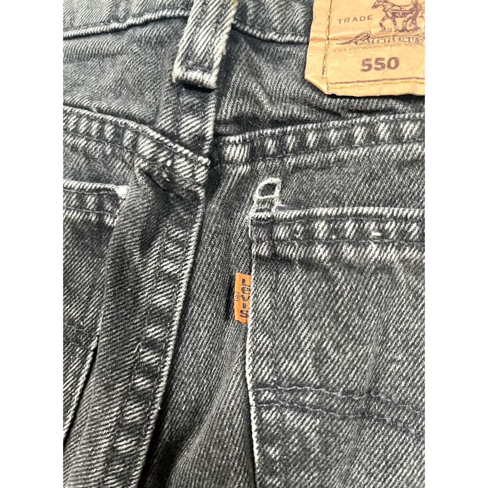 Levi's VINTAGE Levi's 550 Jeans Mens 30x32 Gray Relaxed Fit Tapered Orange Tab USA VTG Size US 30 / EU 46 - 4 Thumbnail