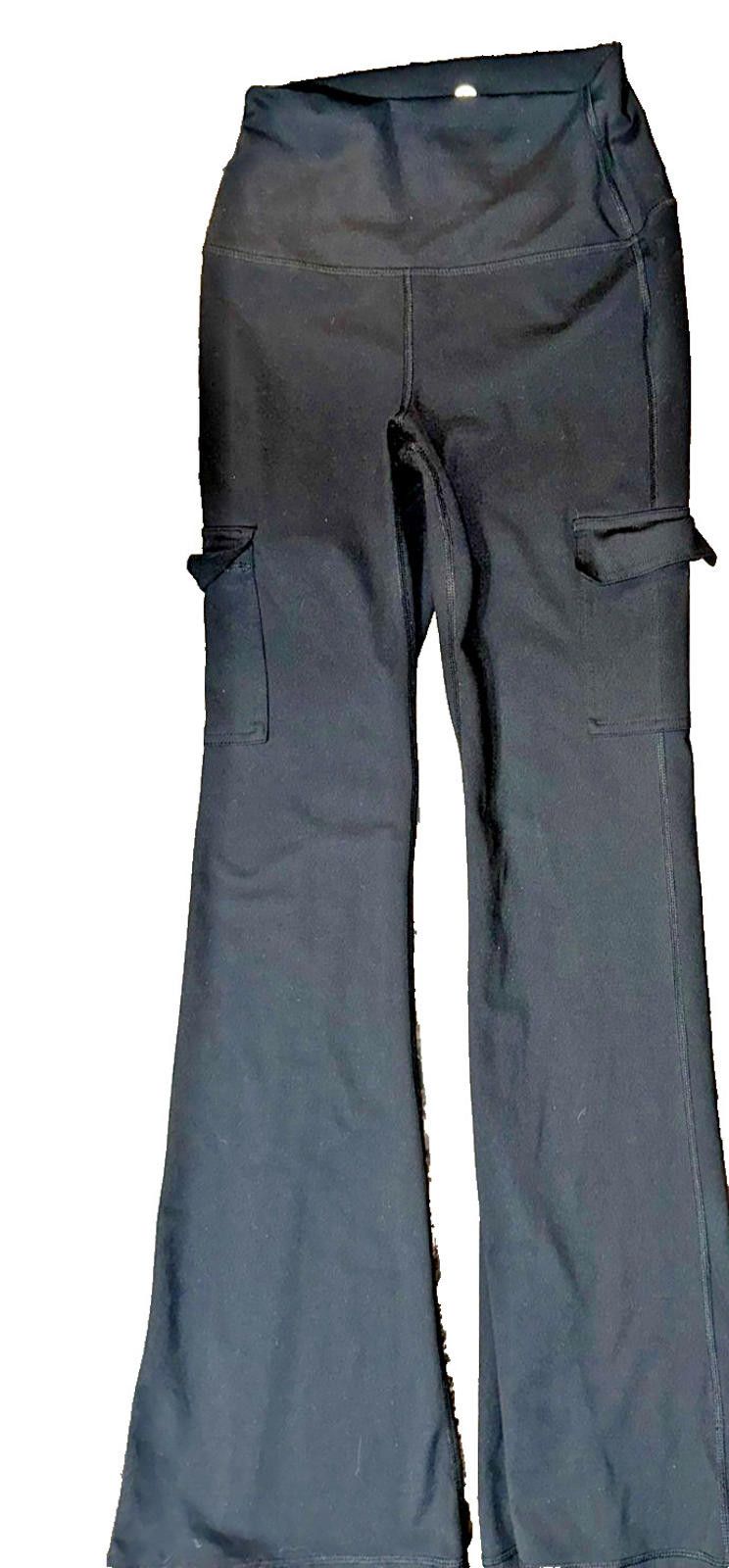 Designer Velocity Black Cargo Leggings Size S Athleisure Utility Size S / US 4 / IT 40 - 2 Thumbnail