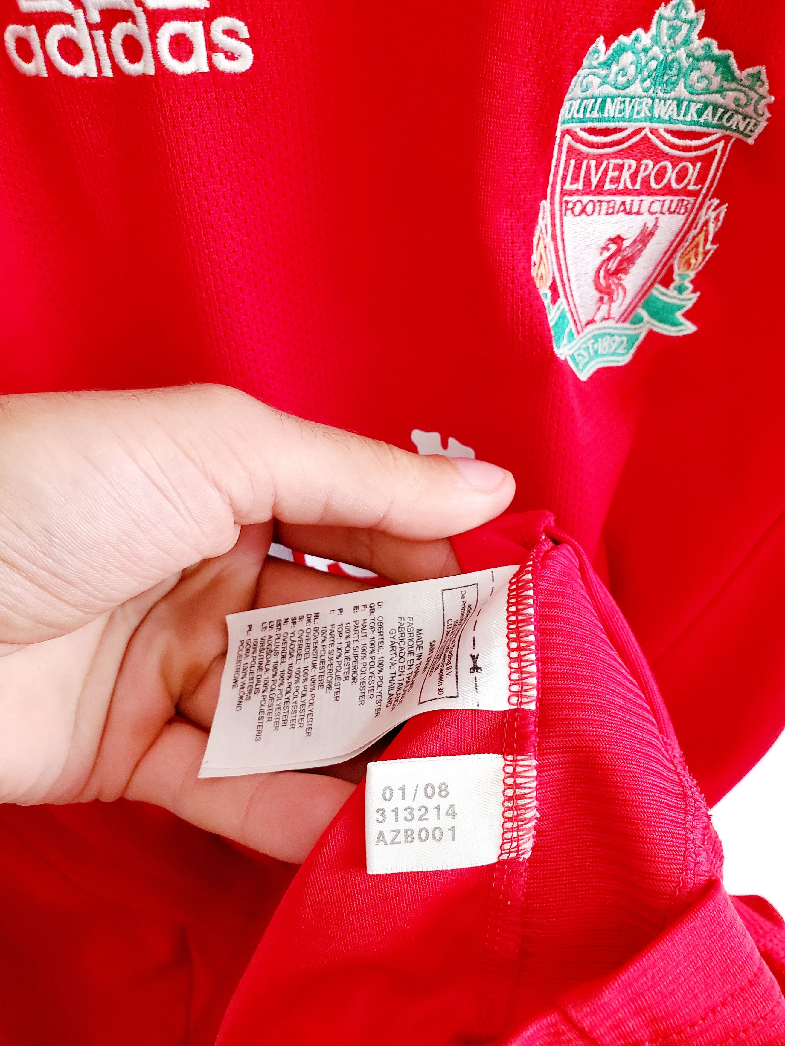 Adidas Liverpool home 2008 2010 adidas soccer jersey size XXl Size US XXL / EU 58 / 5 - 5 Thumbnail