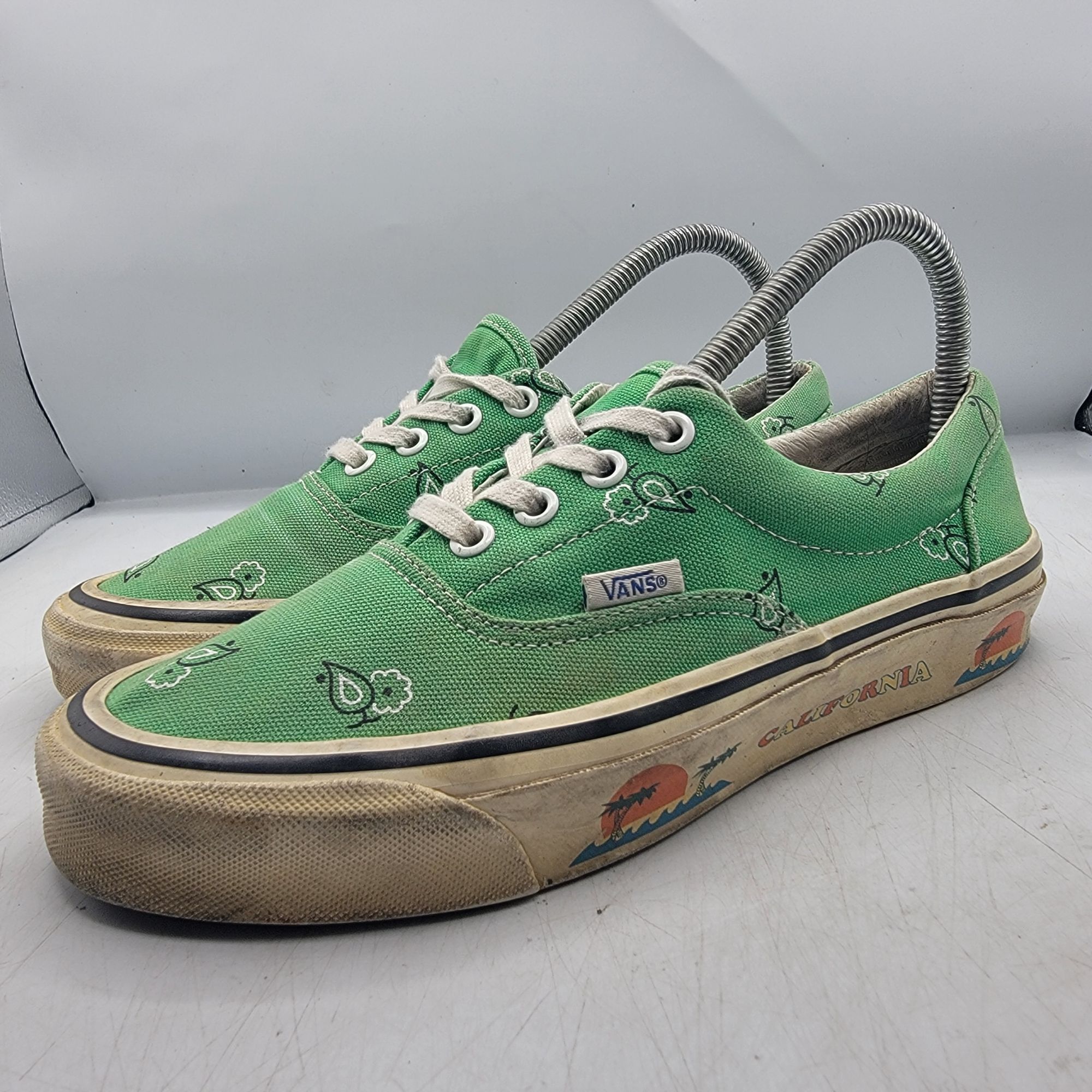 Vans Vans Vault OG Era Paisley Green Womens 7.5 Sneaker Shoes Cal Size US 7.5 / IT 37.5 - 3 Thumbnail
