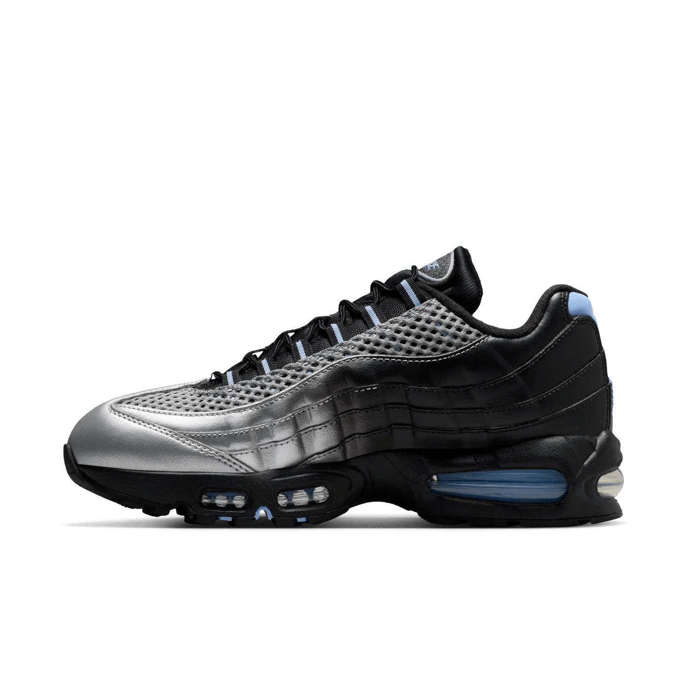 Palace Palace x Nike Air Max 95 Big Bubble Silver / Blue Size US 12.5 / EU 45-46 - 3 Thumbnail