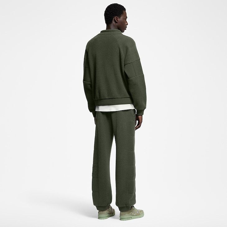 Louis Vuitton Quilted Textured Wool Trousers Size US 34 / EU 50 - 3 Thumbnail