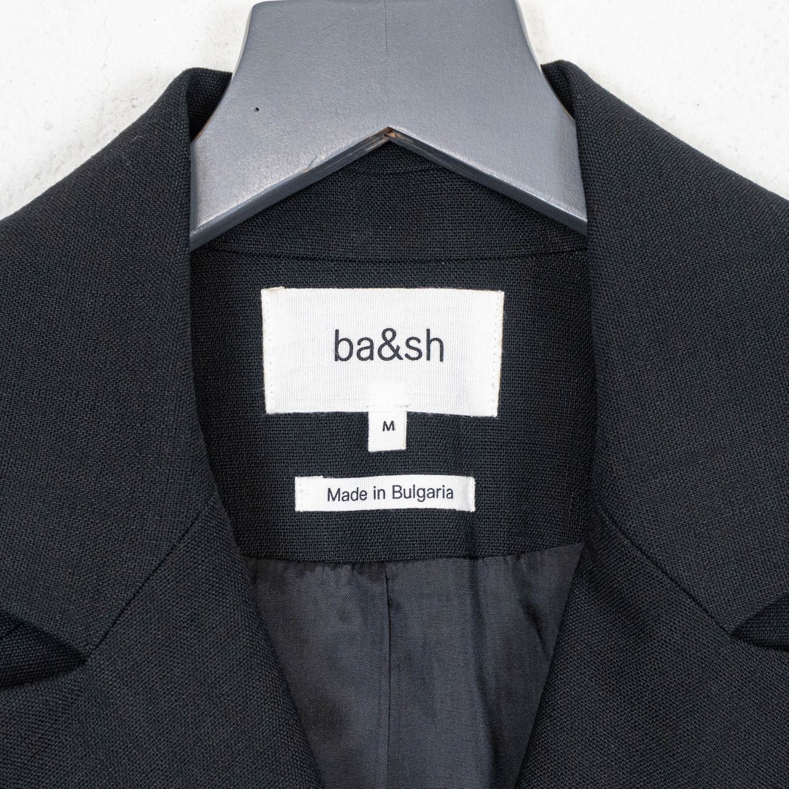 ba&sh BA&SH Cropped Wraparound Blazer Jacket in Black size Medium Size M / US 6-8 / IT 42-44 - 3 Thumbnail