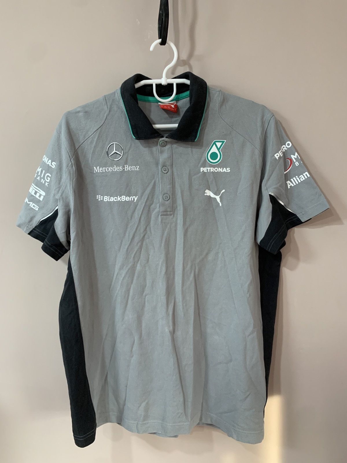 Mercedes-Benz × Puma Mercedes Benz Petronas racing formula one F1 puma polo shirt Size US L / EU 52-54 / 3 - 1 Thumbnail