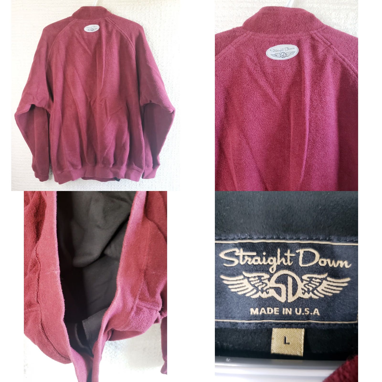 Vintage VINTAGE Straight Down Sweater Men’s Large Pullover 3-Botton Collared Long Sleeve Red Cotton Polyester Blend with Chest Logo, Pre-owned Size US L / EU 52-54 / 3 - 8 Thumbnail