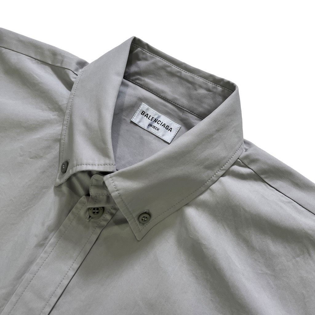 Balenciaga Balenciaga Fitted Wrap Shirt in Light Grey Size M / US 6-8 / IT 42-44 - 5 Thumbnail