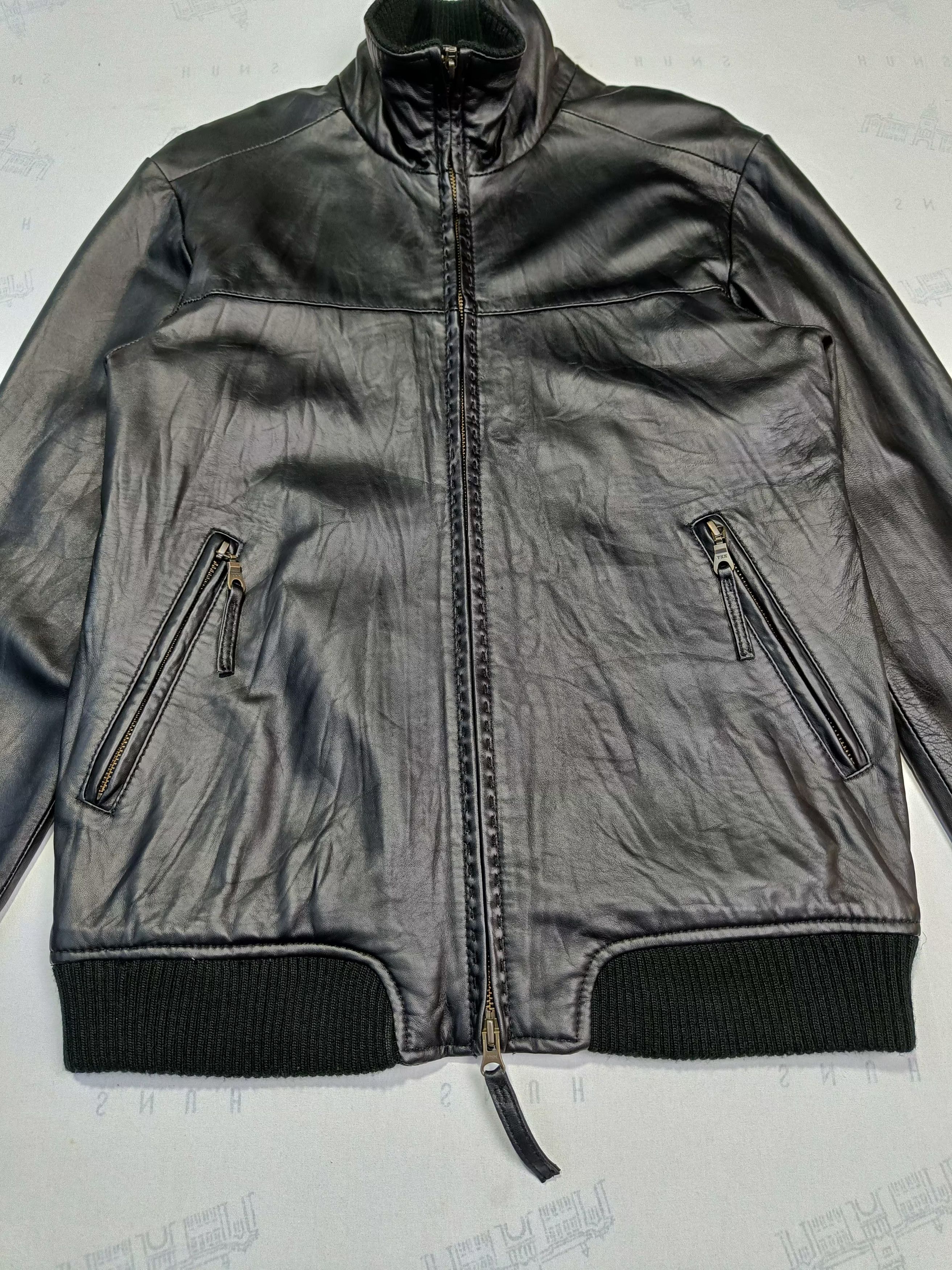 Genuine Leather Steal🔥 Black Sheepskin Crutch Co Leather Jackets Size US S / EU 44-46 / 1 - 6 Thumbnail
