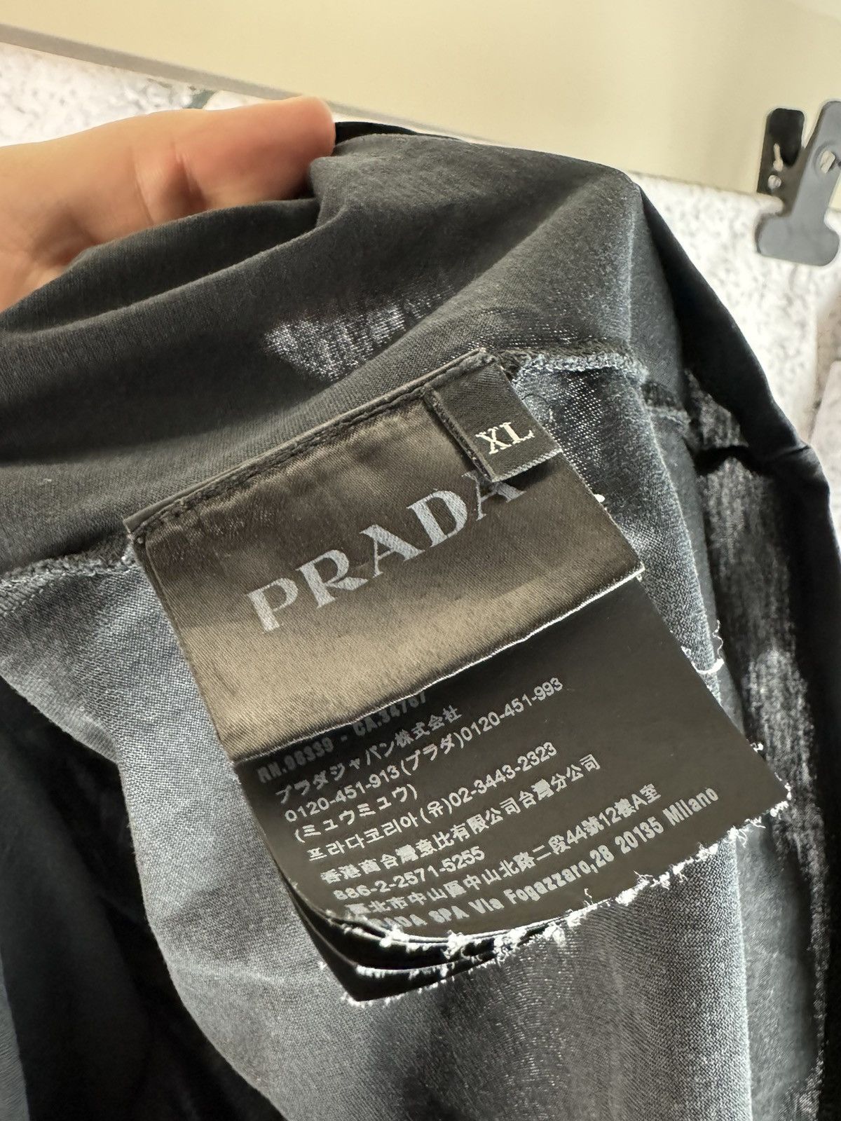 Prada Prada Nylon Chest Pocket Logo T-Shirt Size US L / EU 52-54 / 3 - 4 Thumbnail